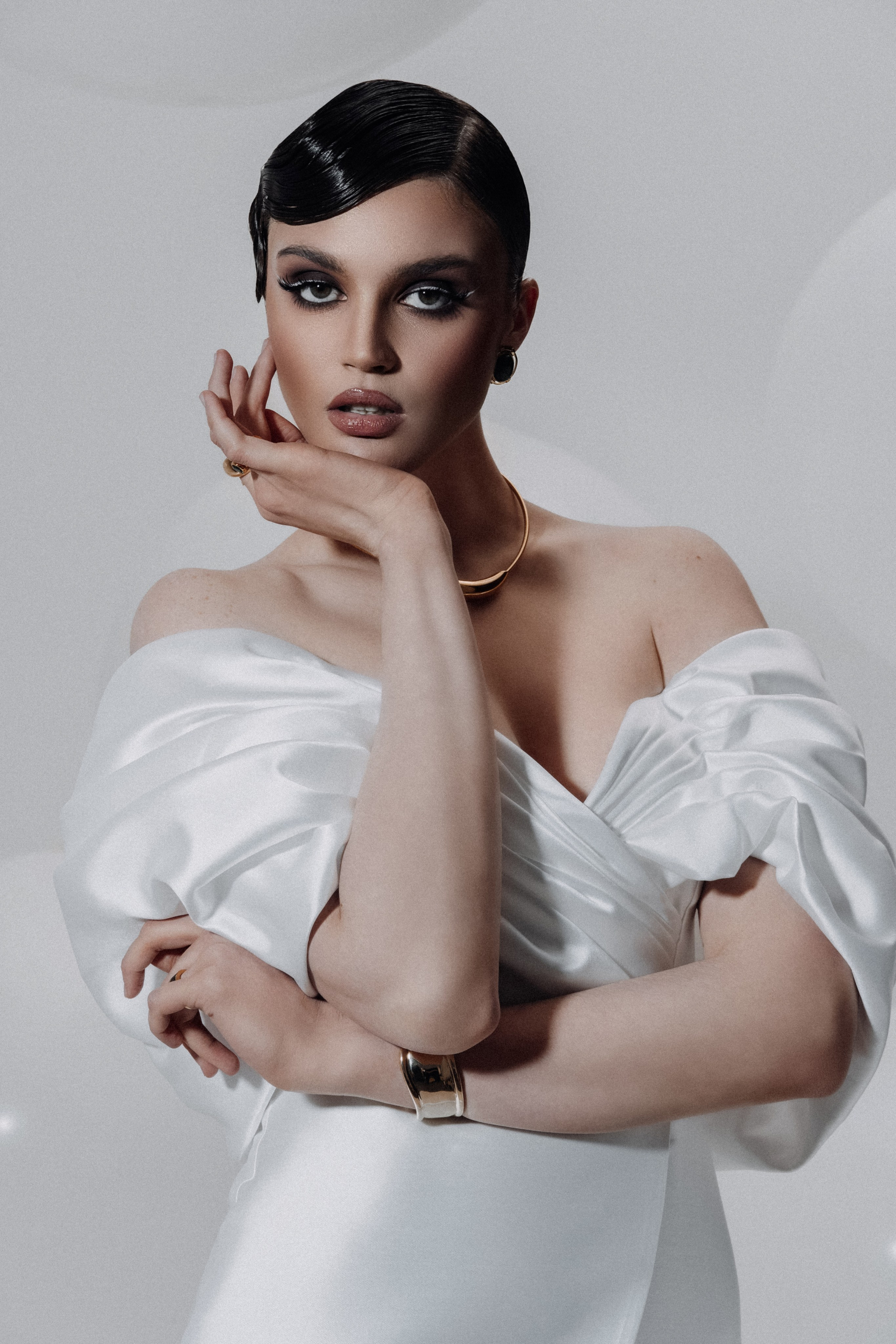 фотосессия в белом платье