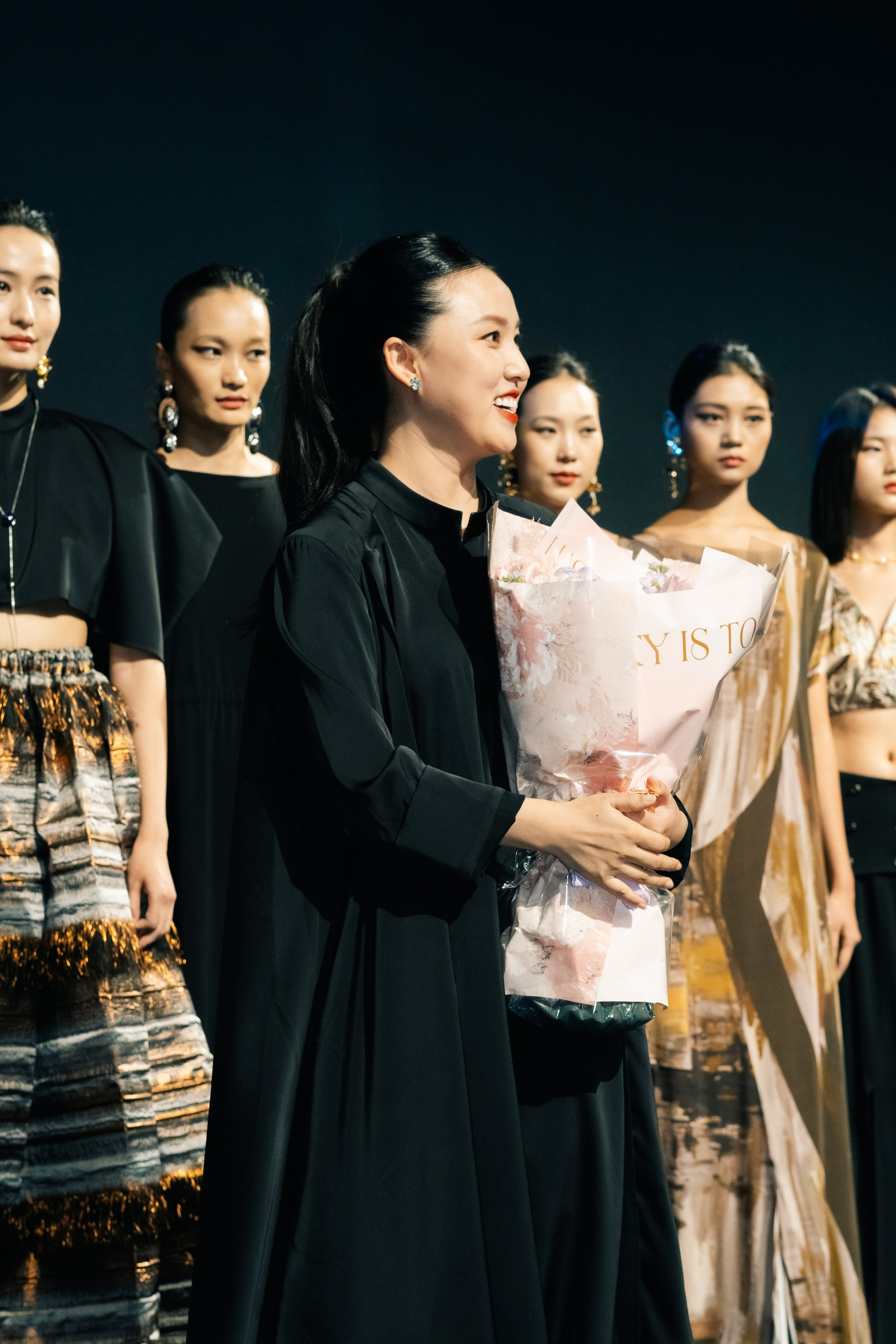 Backstage at Beijing Fashion