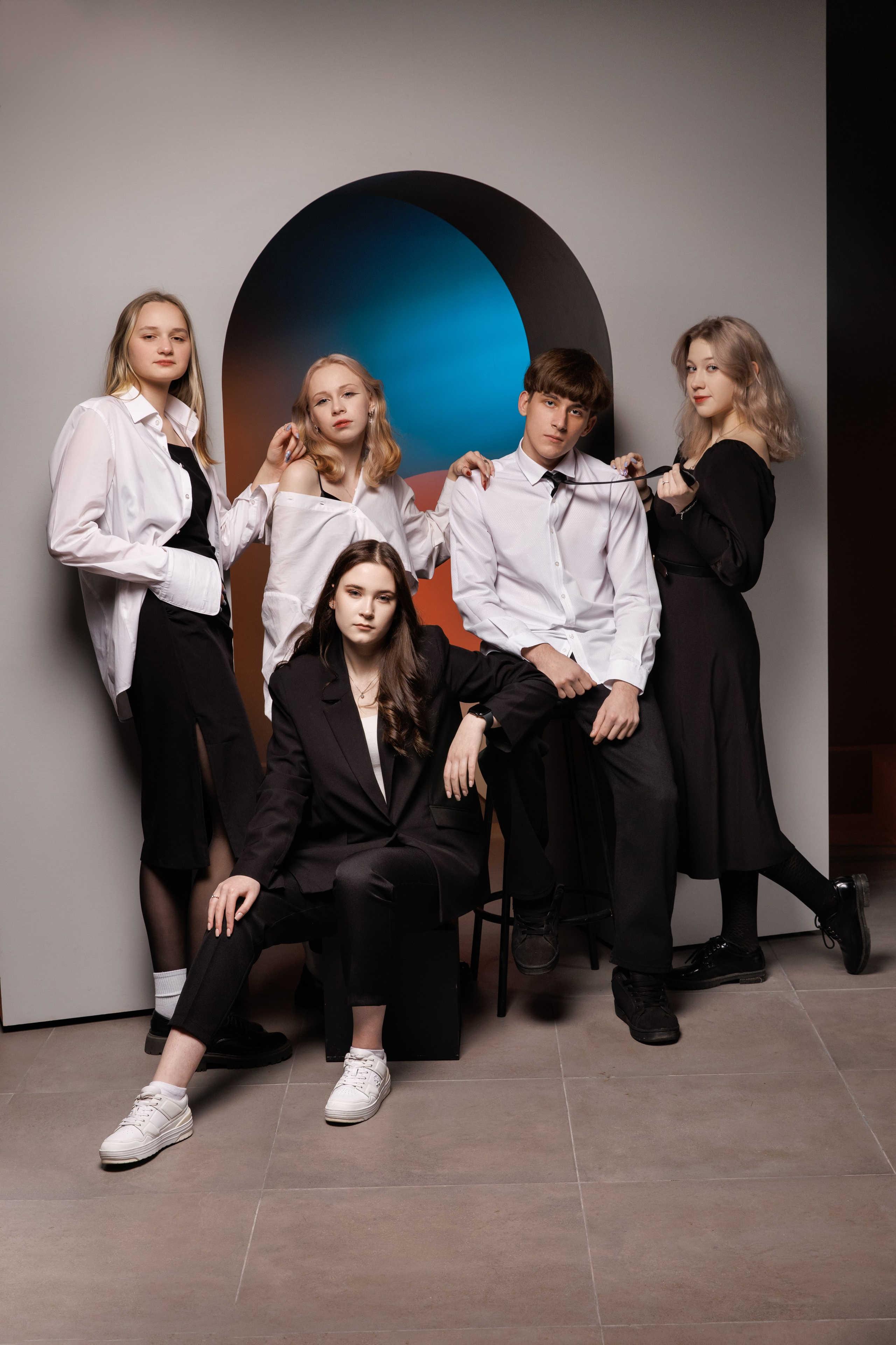 Групповые фото для старших классов в фотостудии. Выпускные альбомы Евгении Виноградовой г. Липецк