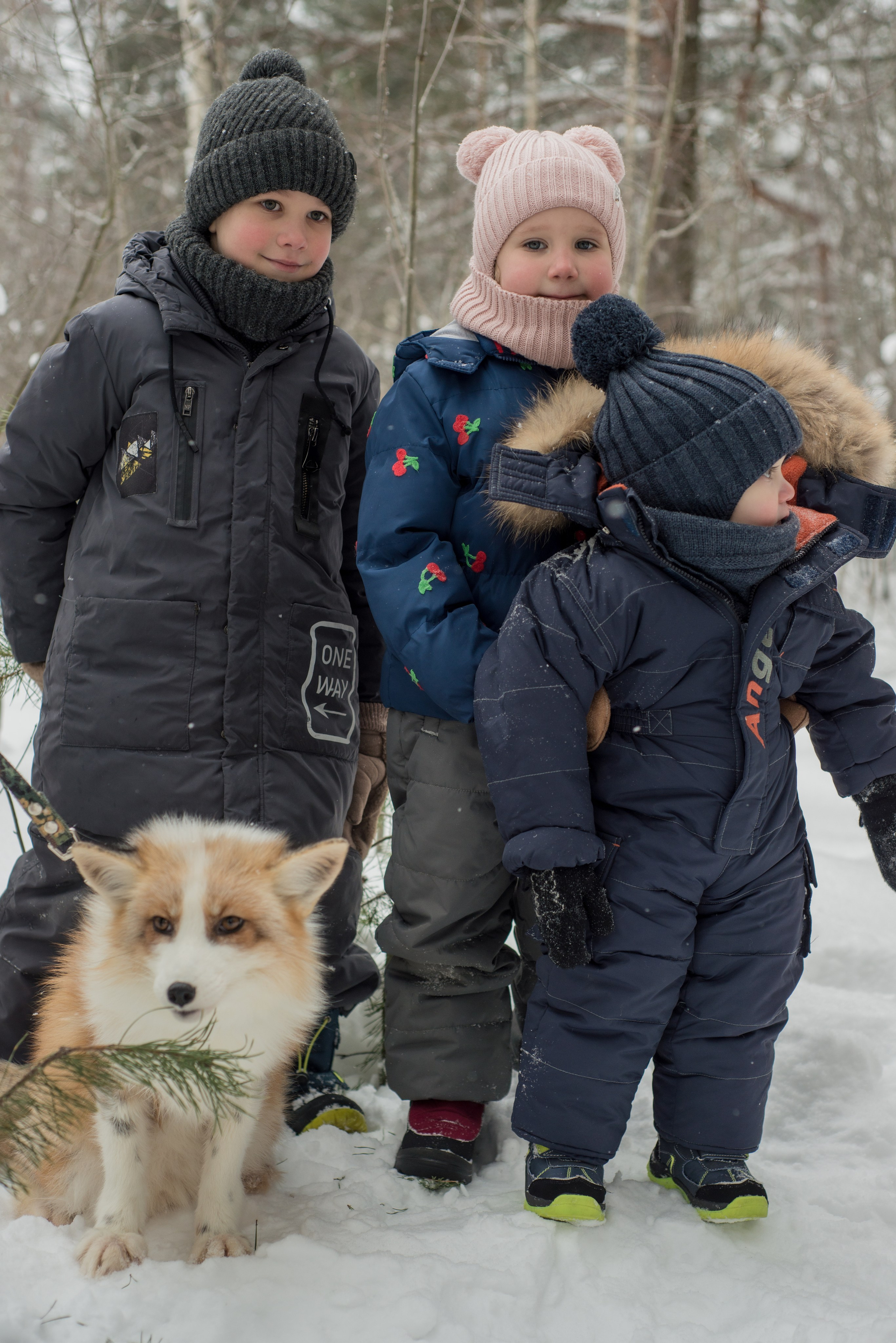 Дети и лис. Фотограф и дизайнер в Москве Екатерина Лобачева