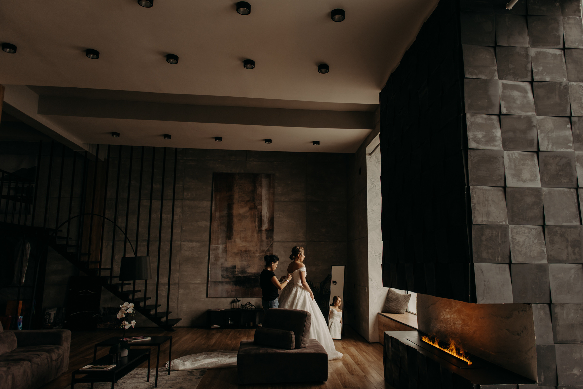 фотограф на свадьбу, утро невесты в фотостудии