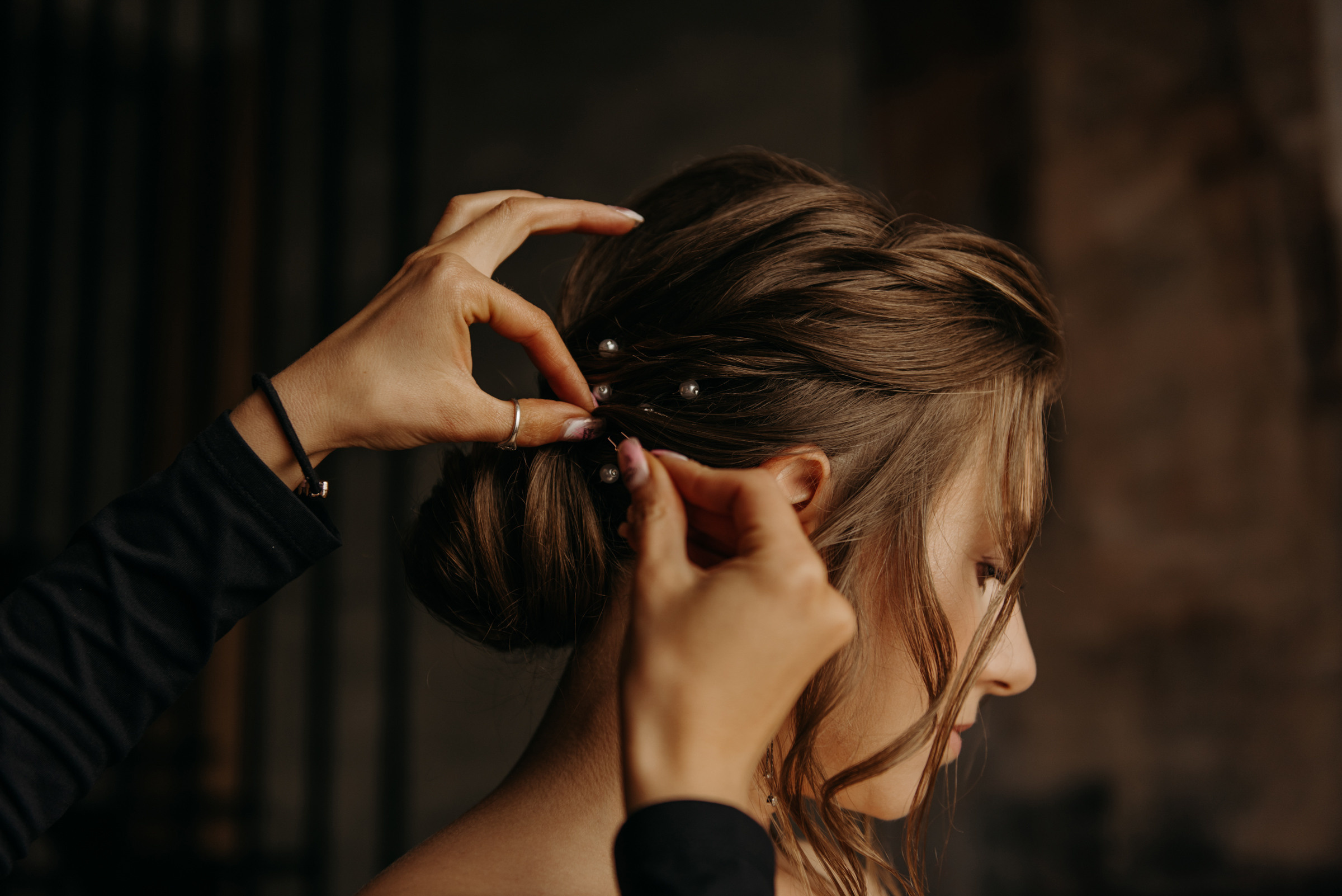 фотограф на свадьбу, утро невесты в фотостудии