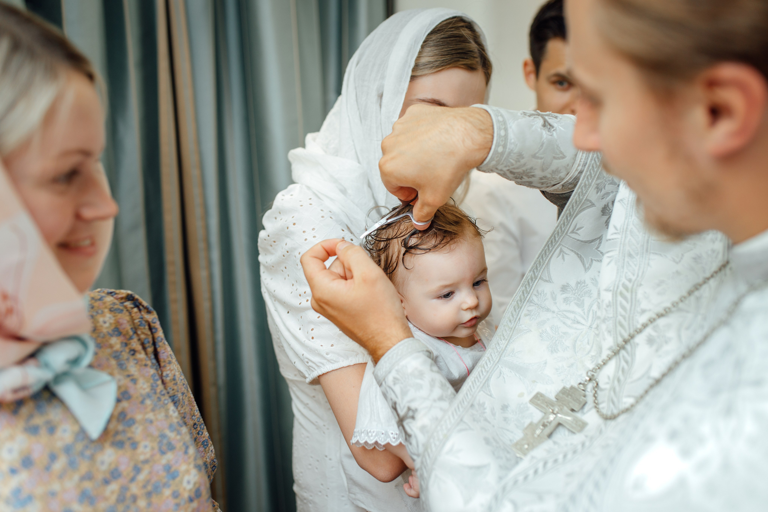 Крещение Аделины, храм Святой Троицы, июль 2024