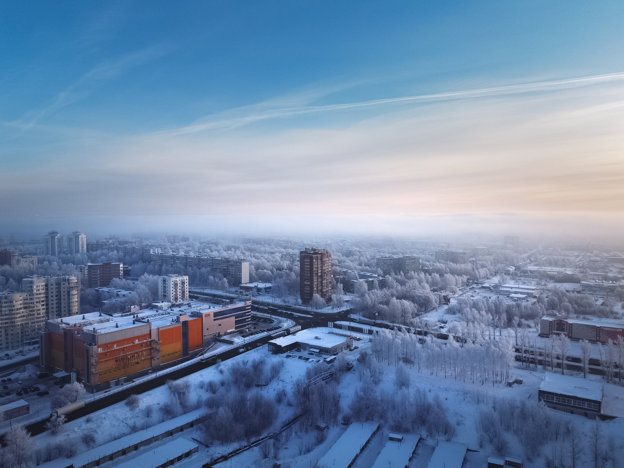 Зимний город, Ярославль, нефтестрой