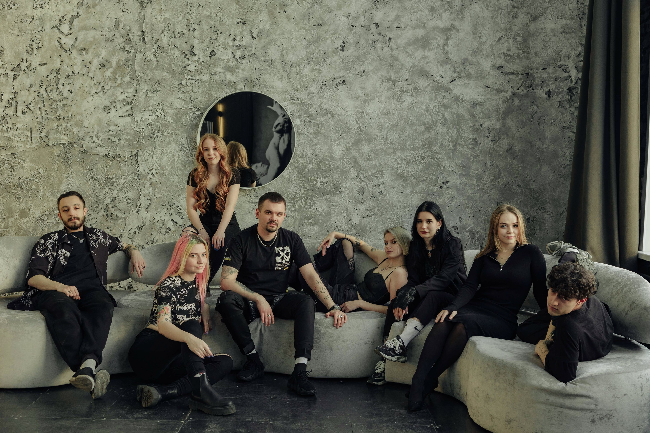 Коллективная фотосессия для мастеров тату-салона «Бить-Колотить». Алексей Шаров — свадебный и репортажный фотограф в Нижнем Новгороде