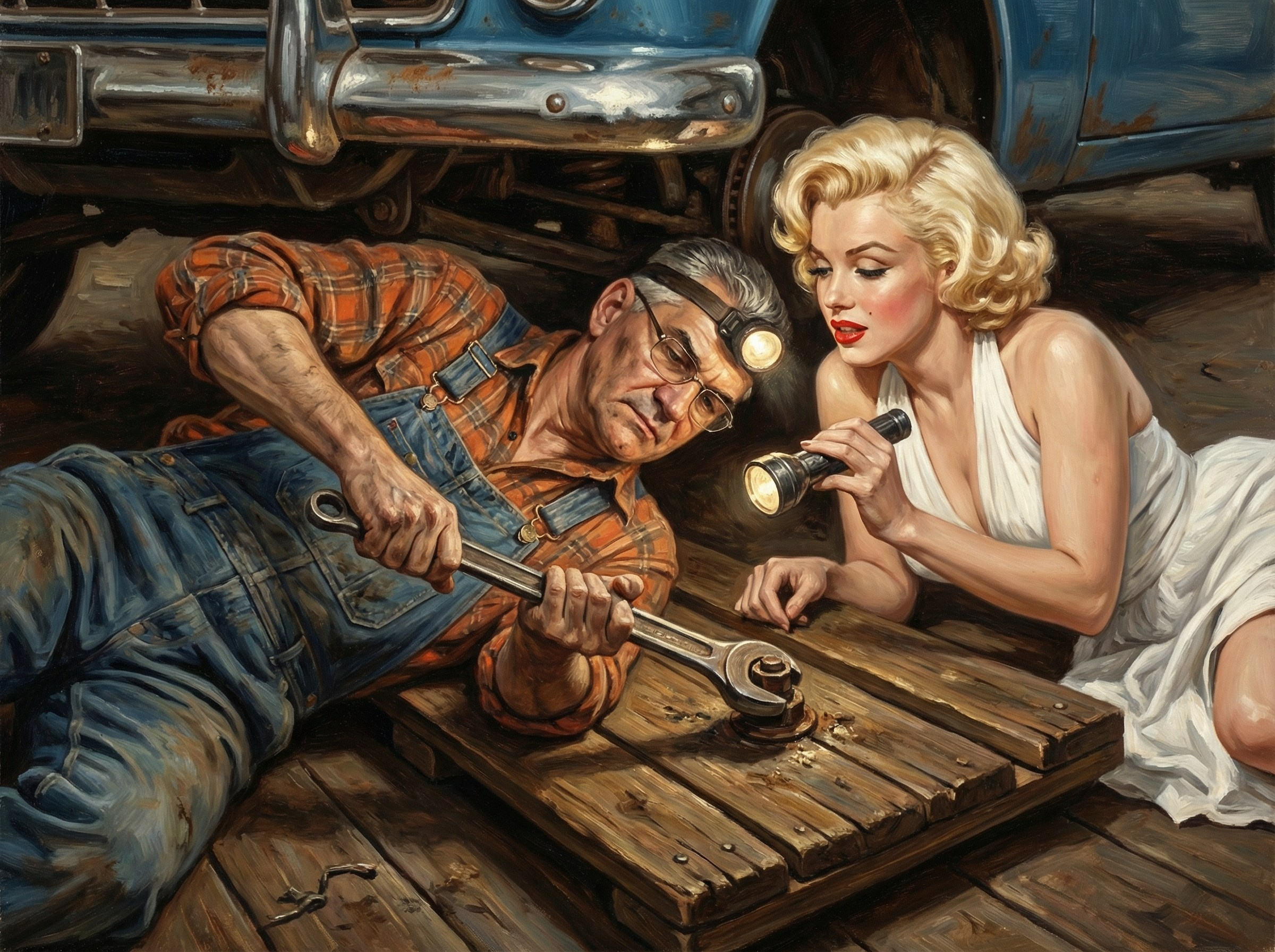 Однажды в гараже. Автор Игорь Елифёров. Шаблоны и дизайны выпускных альбомов и фотокниг