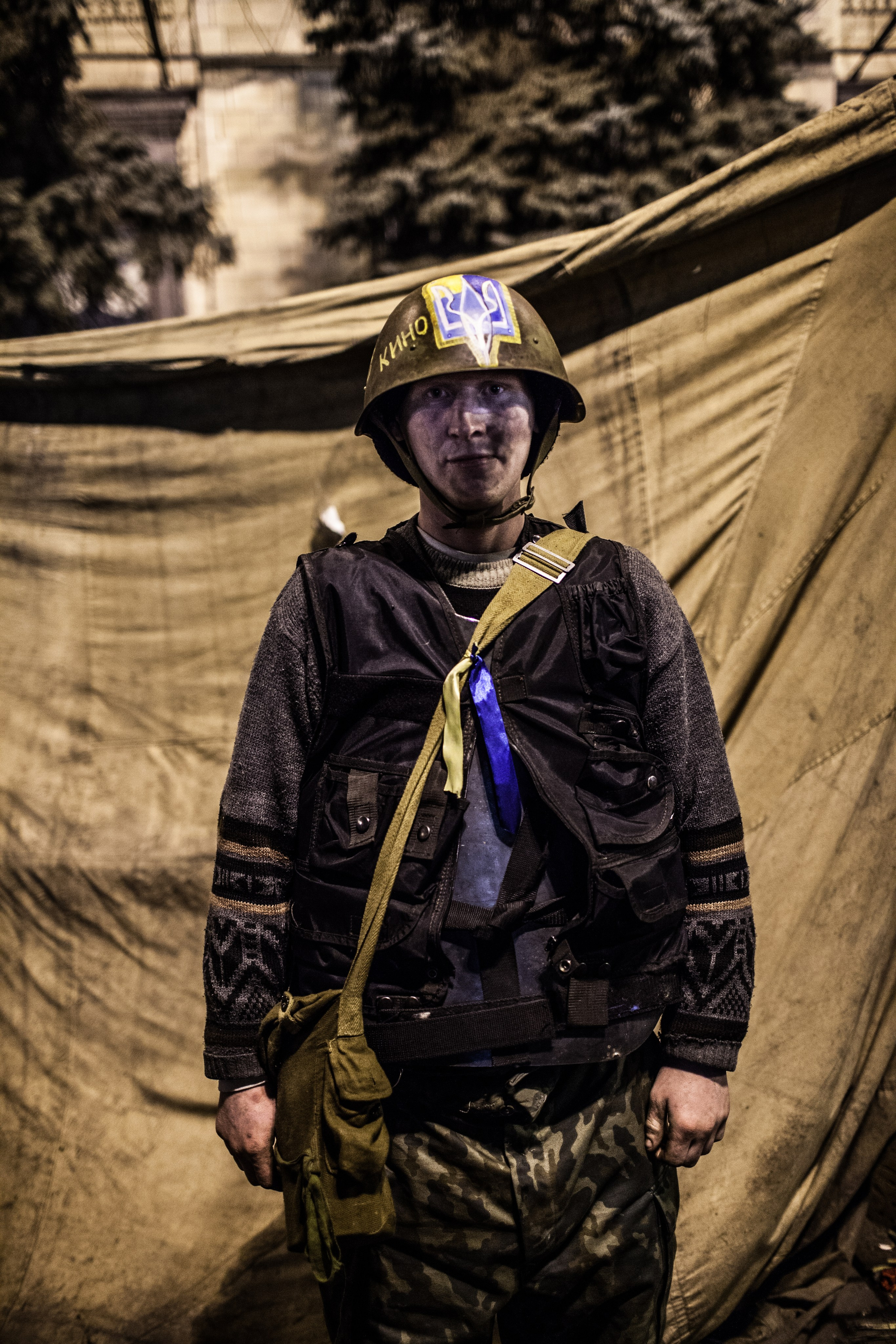 Maidan Self-Defense activists. Documentary photographer Roman Demyanenko