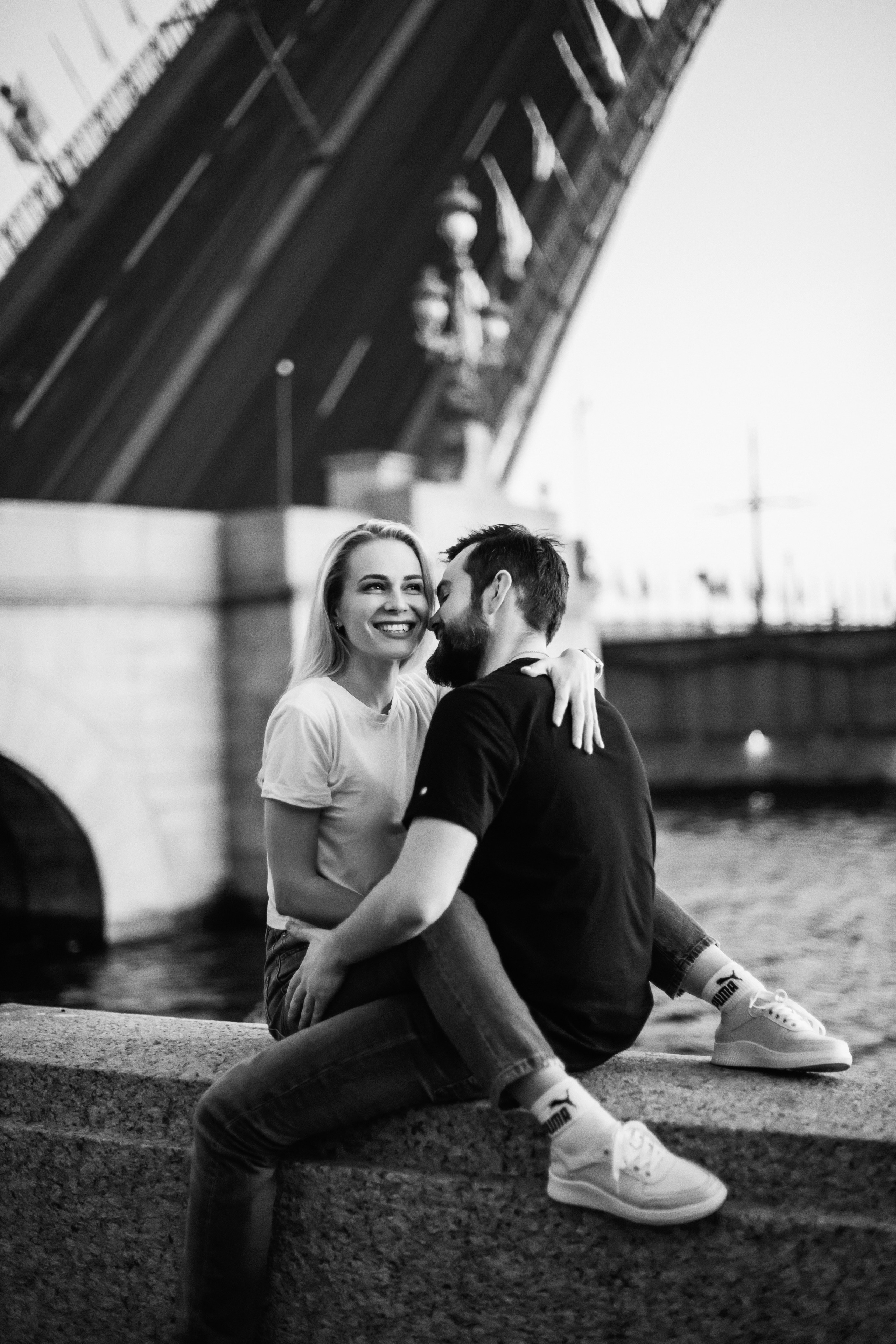 Лера и Женя. Разводные мосты. Рассвет. Свадебный фотограф в Санкт-Петербурге София Шубик