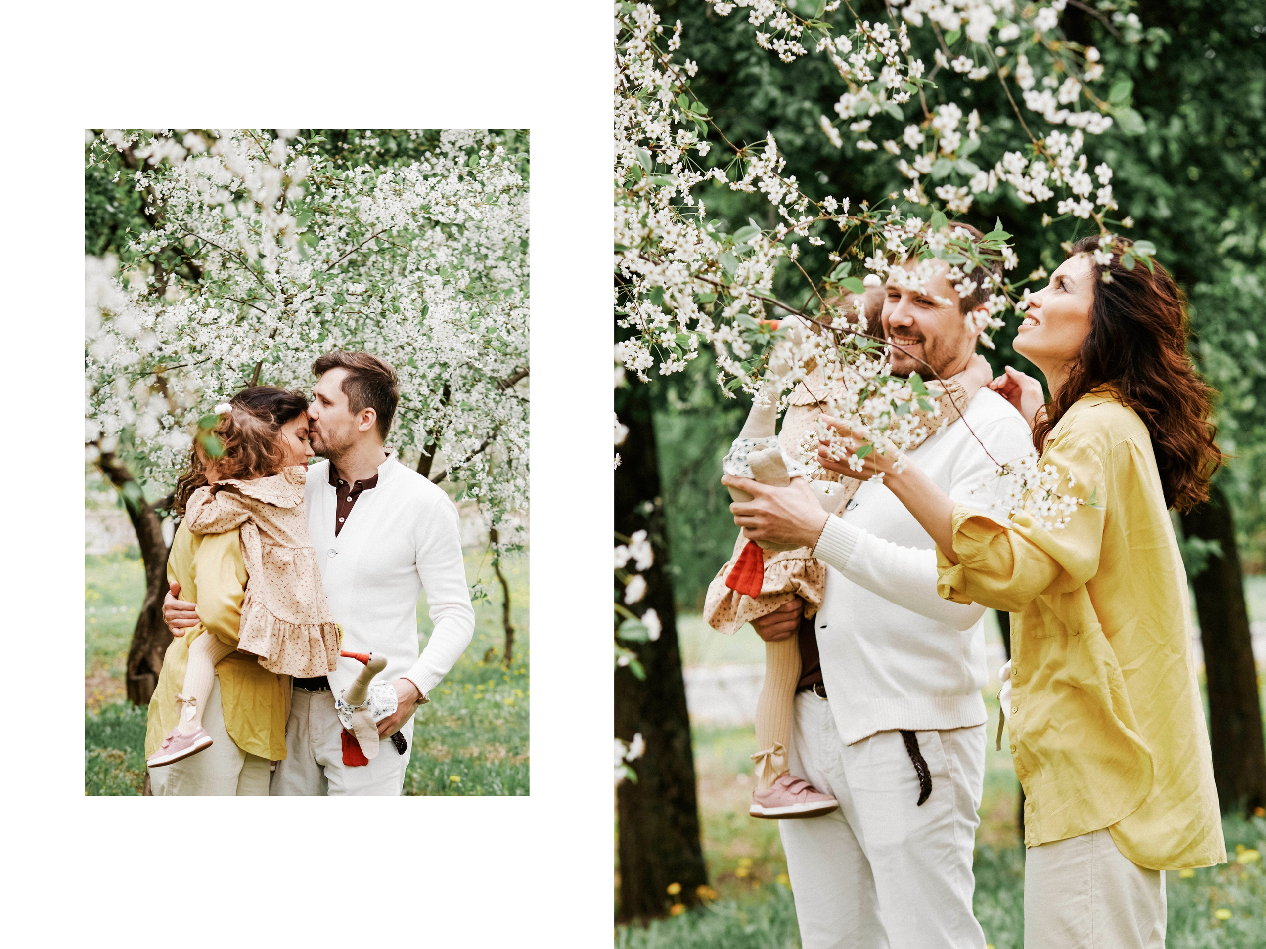 Цветущие яблони для Лили. Детский семейный фотограф в Москве Светлана Микадзе