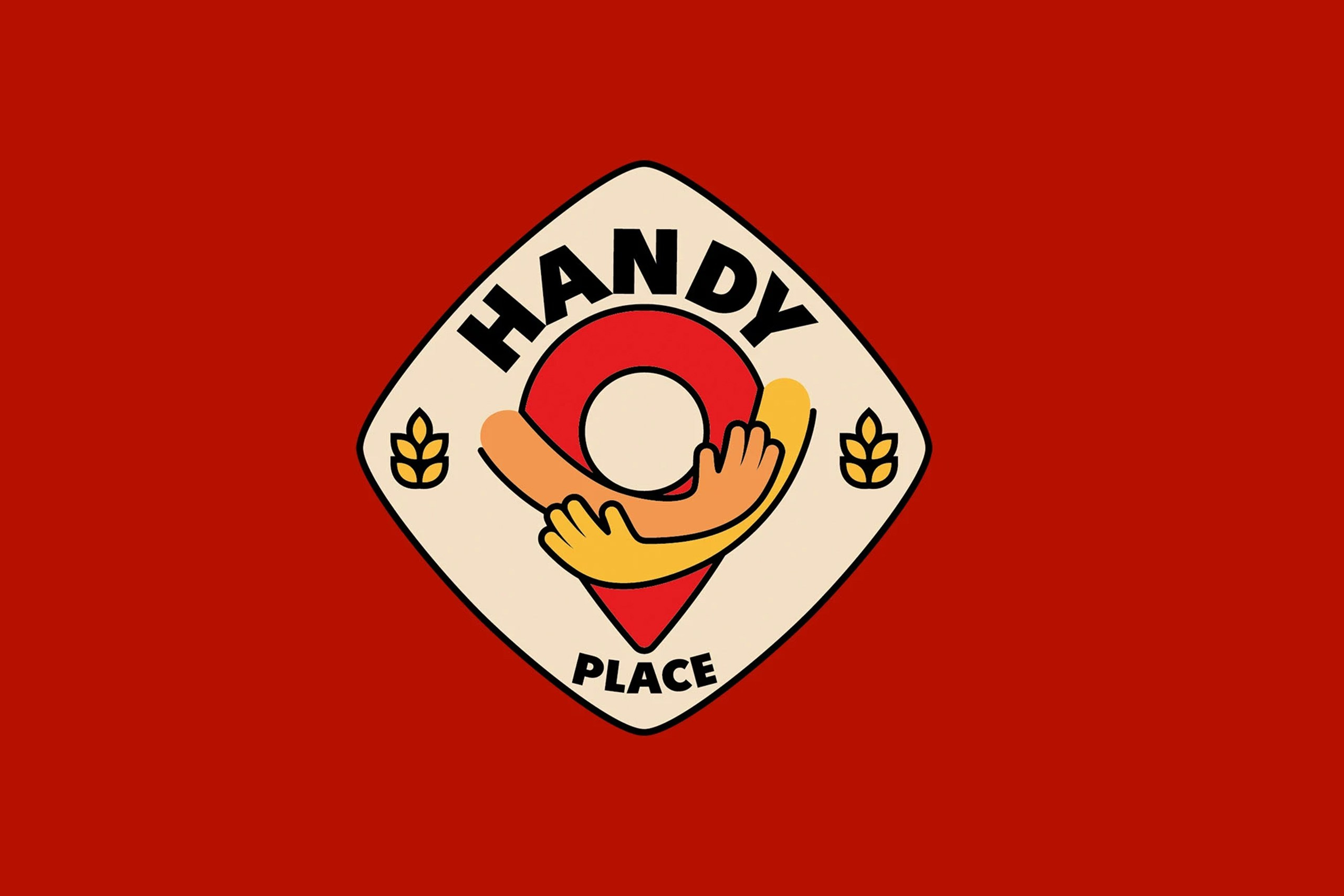 Айдентика HANDY PLACE. Foodcase.pro