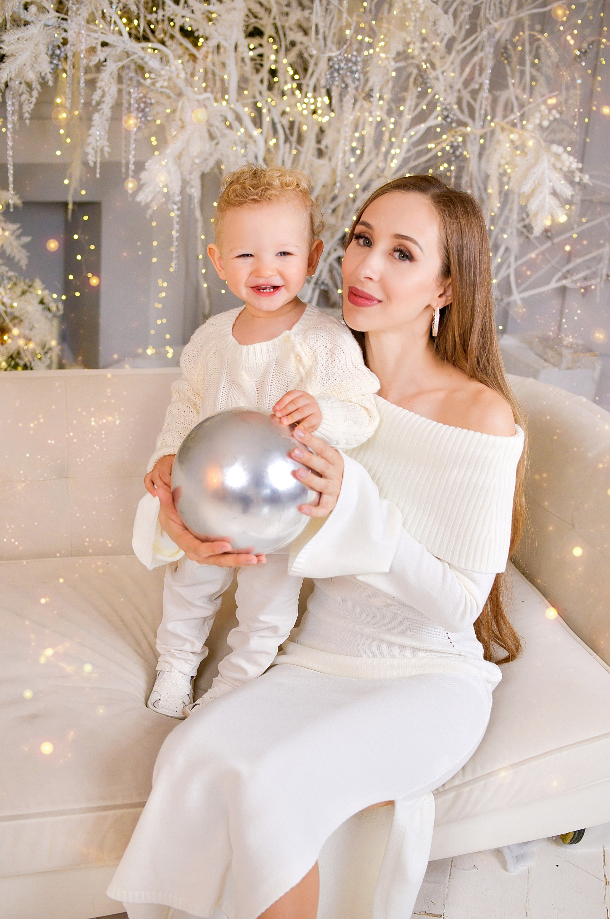 Новогодняя семейная фотосессия в Краснодаре 2023-2024. Фотограф новорожденных Краснодар Малышенко Надежда