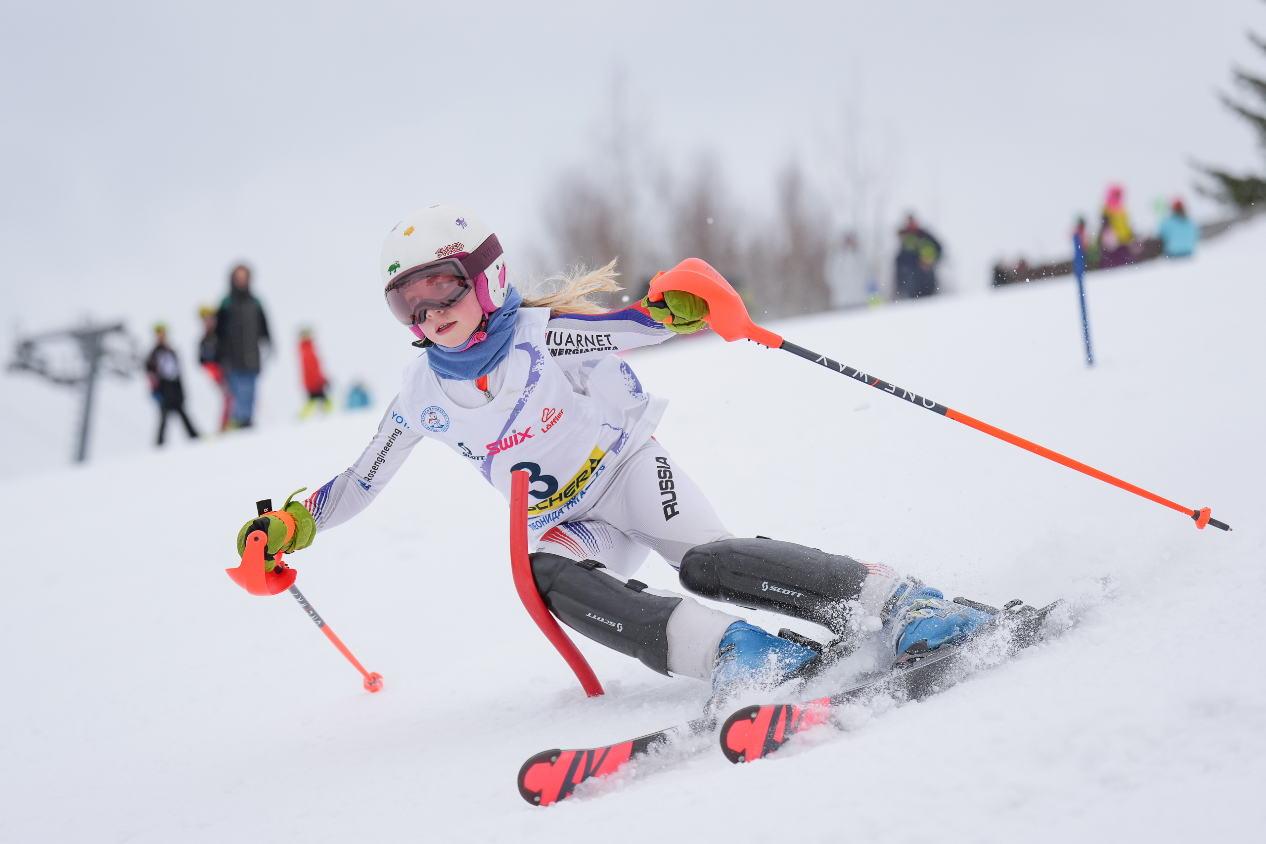 SL (Slalom) - Слалом. Соревнования по горнолыжному спорту. Московская область, Шуколово