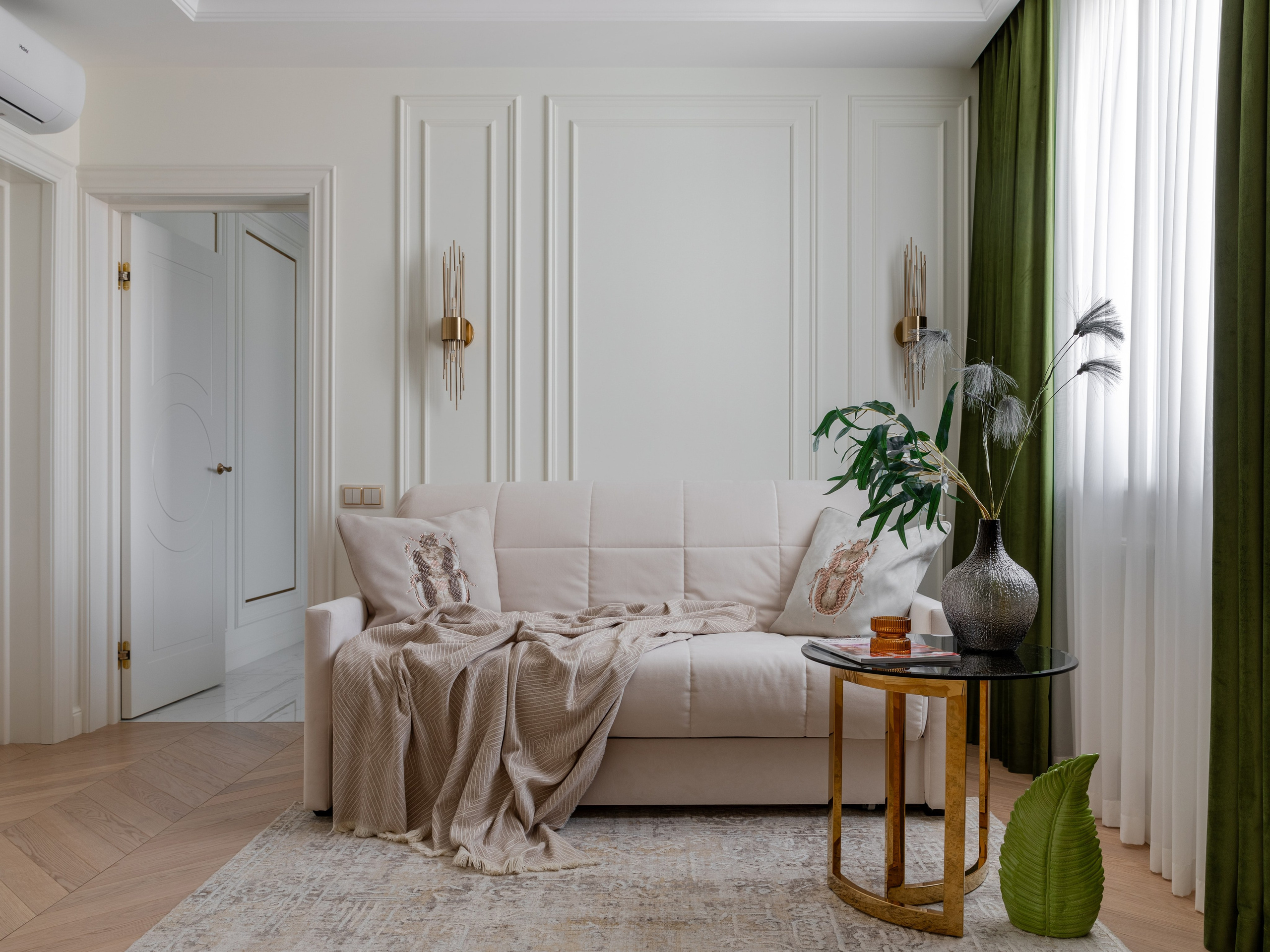 Дизайн проект Екатерины Бондаревой @atmosfera_sochi_studio_ Трехкомнатная квартира в ЖК "Фрукты". Интерьерный фотограф в Москве