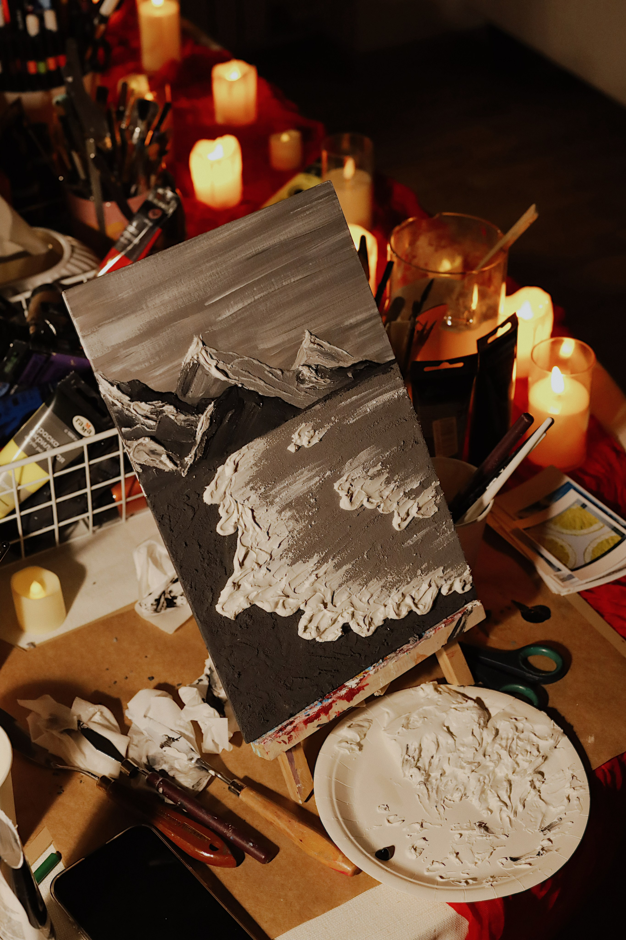 Картины текстурной пастой 7.02. Студия Творческих Историй в Кемерово | Мастер-классы и мероприятия