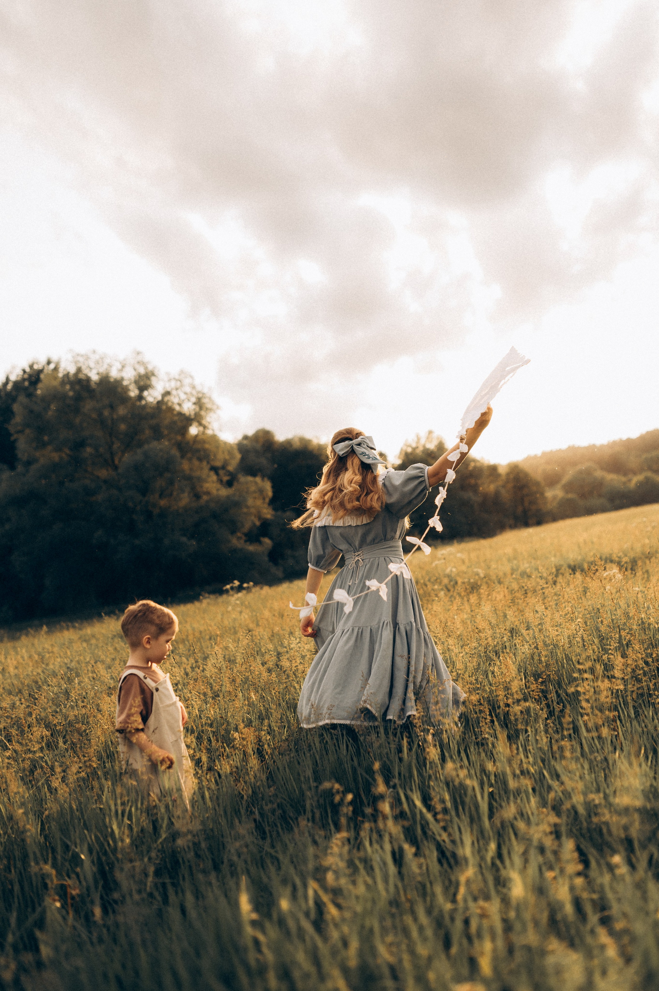 Фотосессия на природе мамы и сына. Фотограф Алексин, Тула