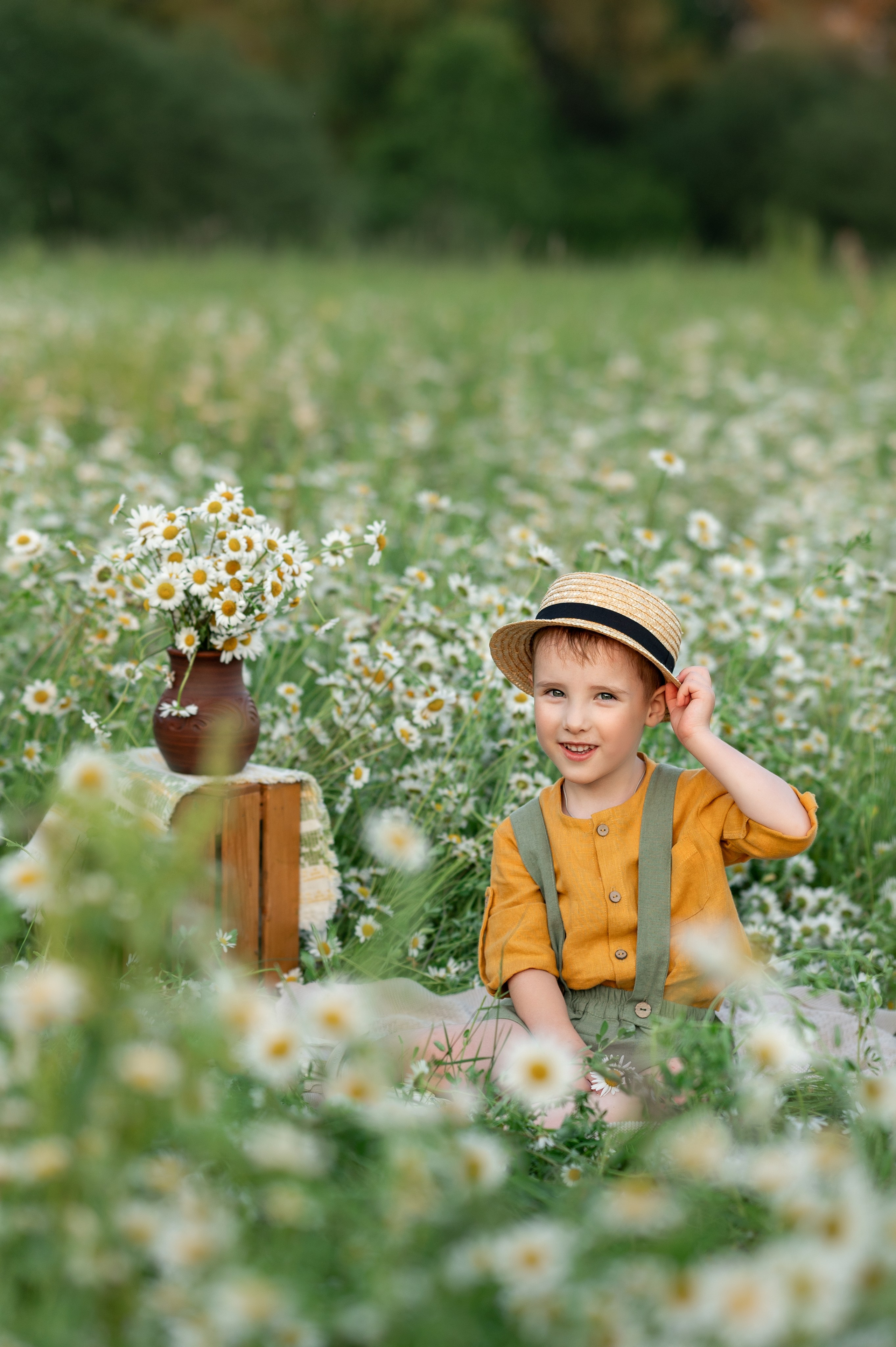 Ромашковое поле. Детский и семейный фотограф г. Москва Оксана Катаджи