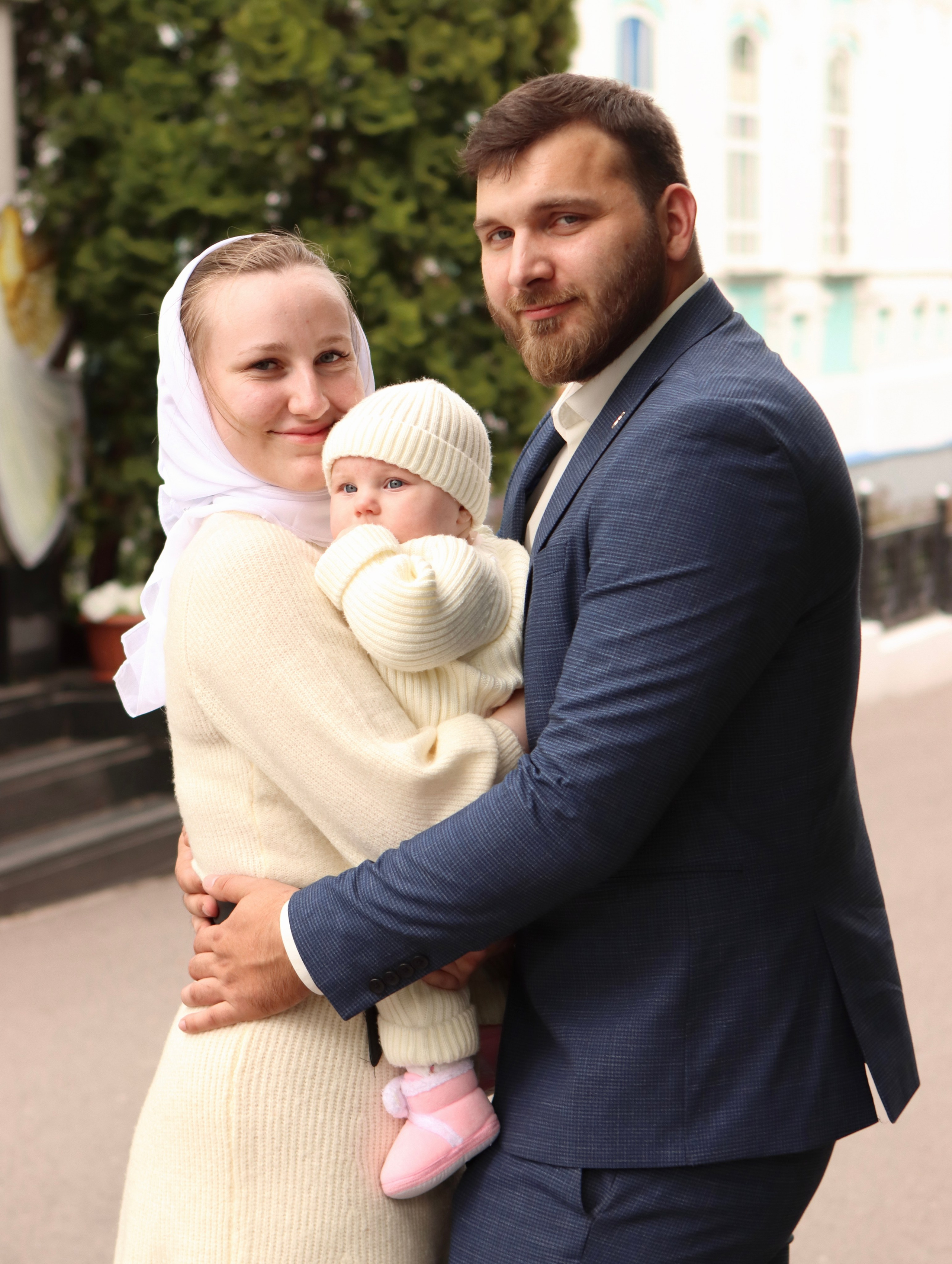 Анастасия и Вадим — крещение Виктории. Фотограф в Курске Смирнов Евгений