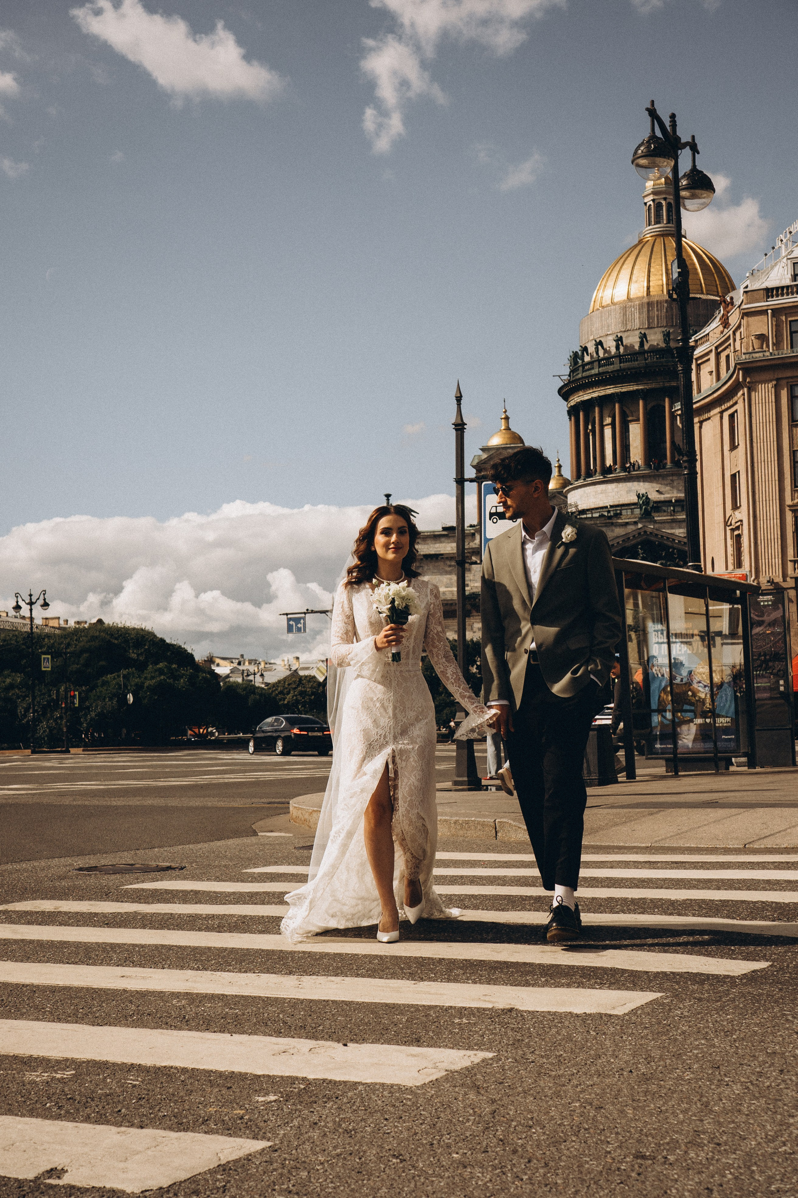 СВАДЕБНАЯ ПРОГУЛКА ВОЗЕ ИСАИКЕВСКОГО СОБОРА АСТОРИИ И ЗАКОНОДАЛЕТНОГО СОБРАНИЯ. Профессиональный фотограф, Санкт-Петербург — Виктория Богомолова