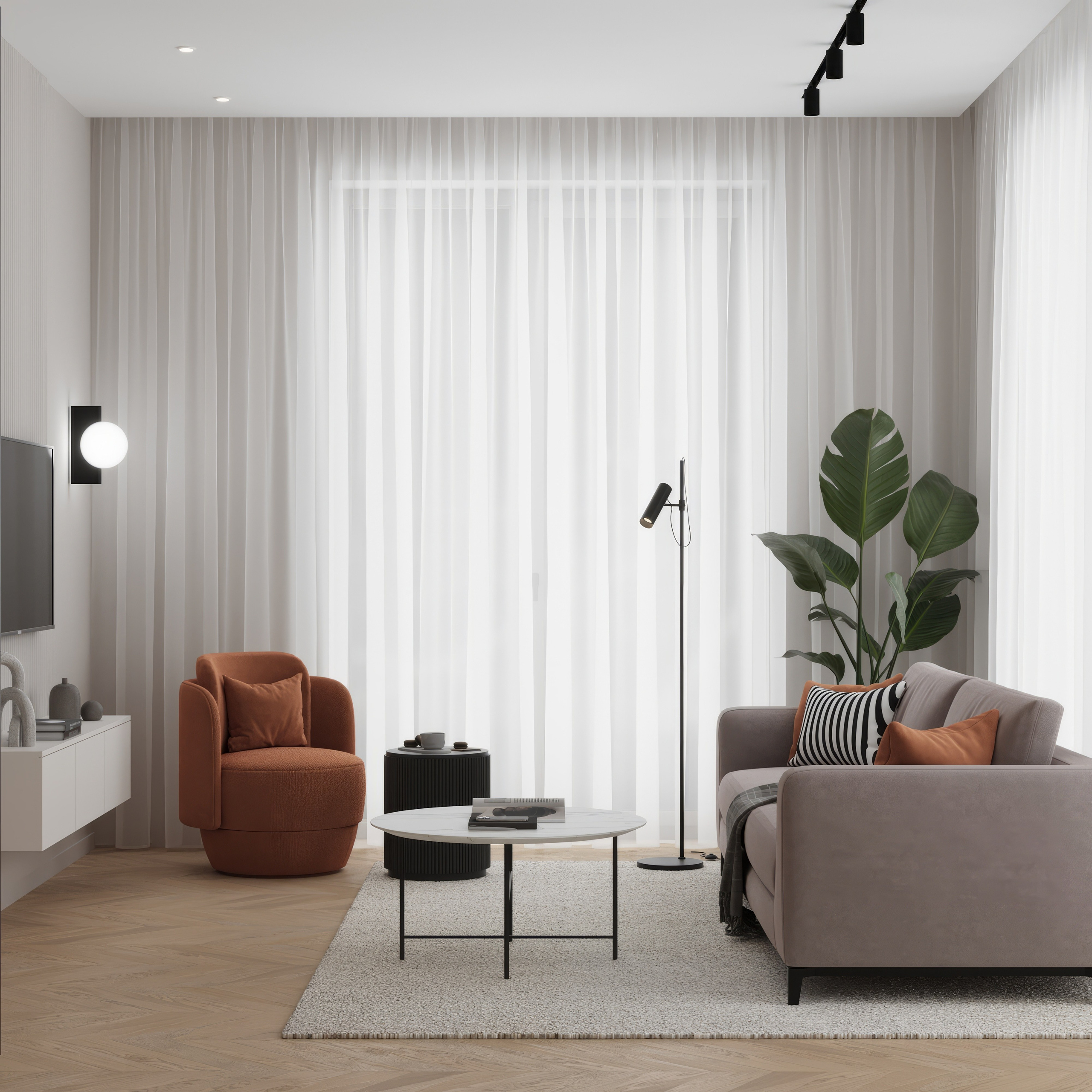 Частный дом в современном стиле. Дизайнер интерьеров Ростов-на-Дону Кристина Карпенко