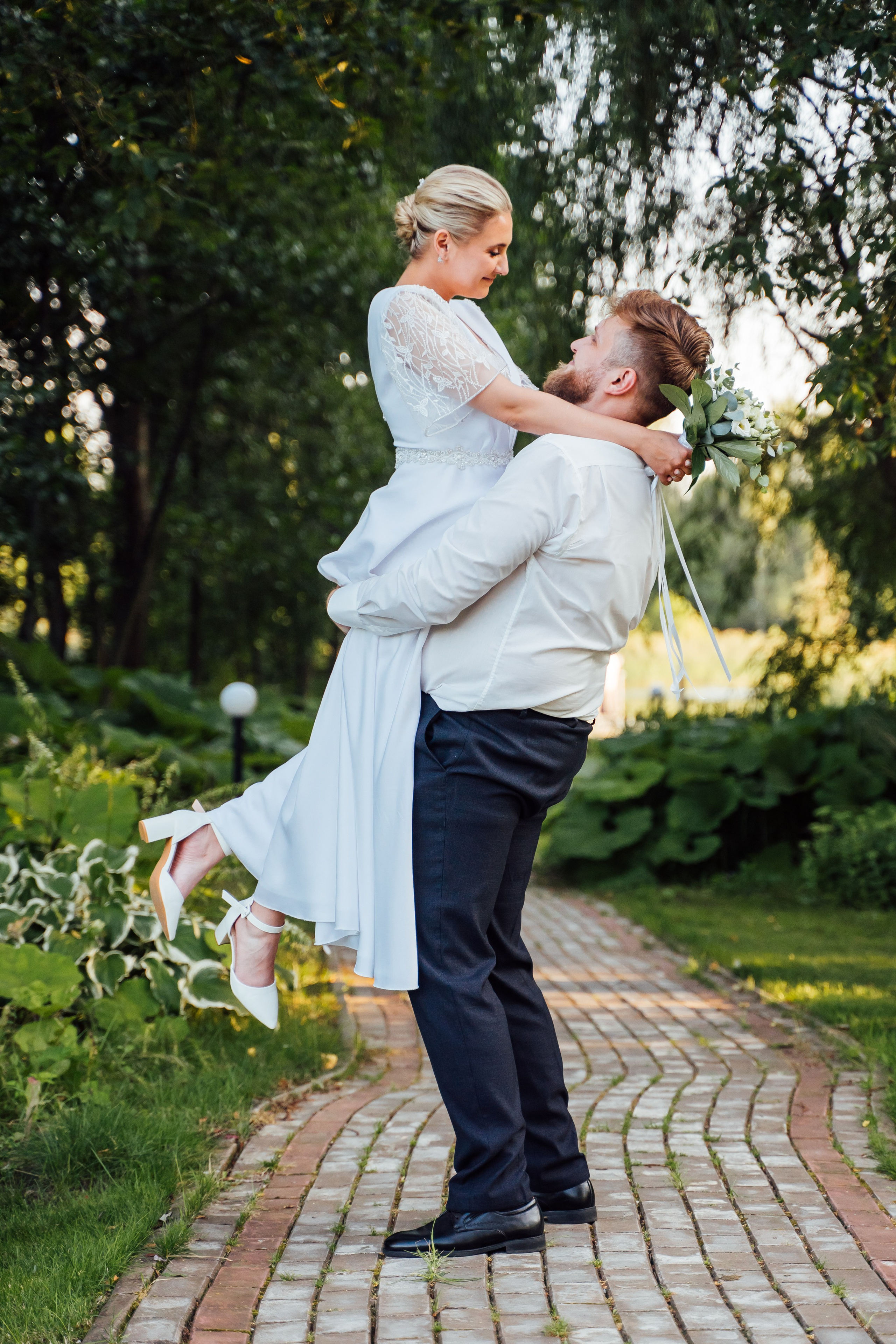 Дмитрий и Елизавета — свадебный день 25.07.2025. Свадебный фотограф в Коломне, Воскресенске, Егорьевске Владимир Петров