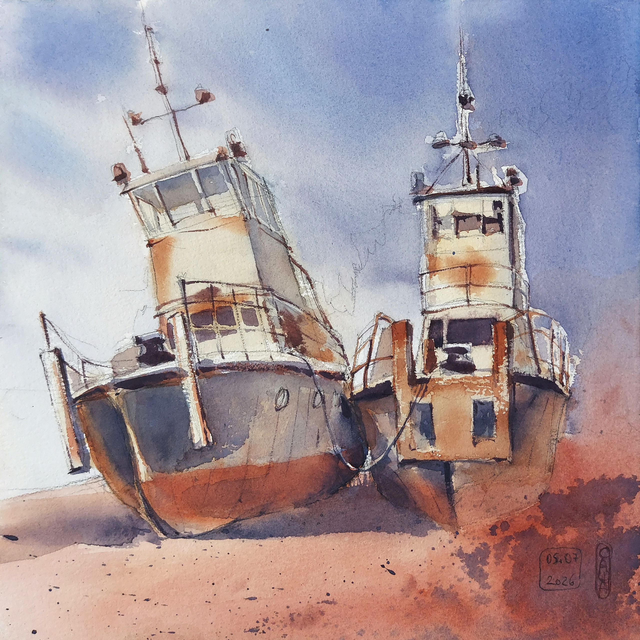 Teguldet | River Tugs | July 2026 | 26 x 26 cm