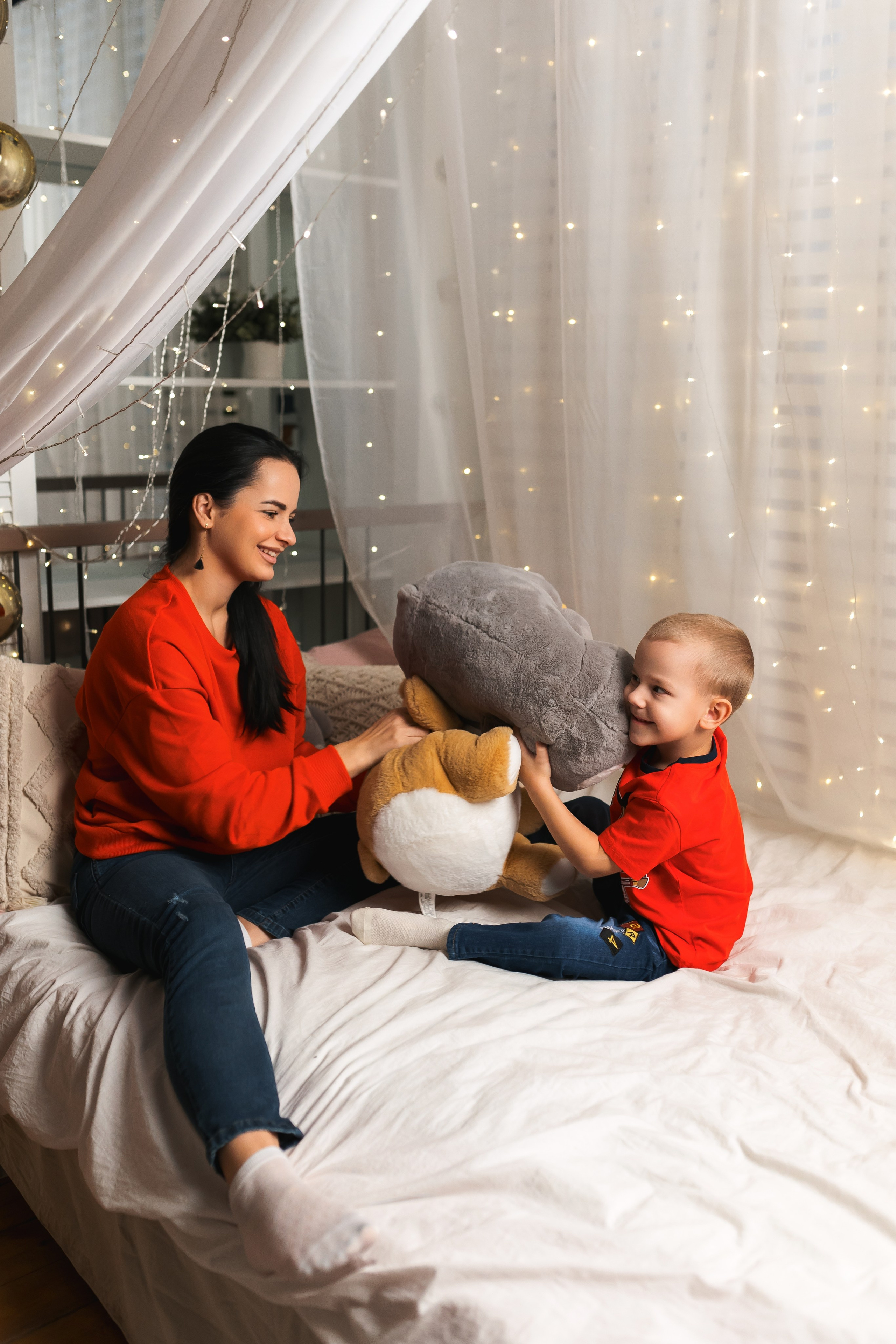 Новогодний фотосет двух семей. Свадебный фотограф в Хабаровске