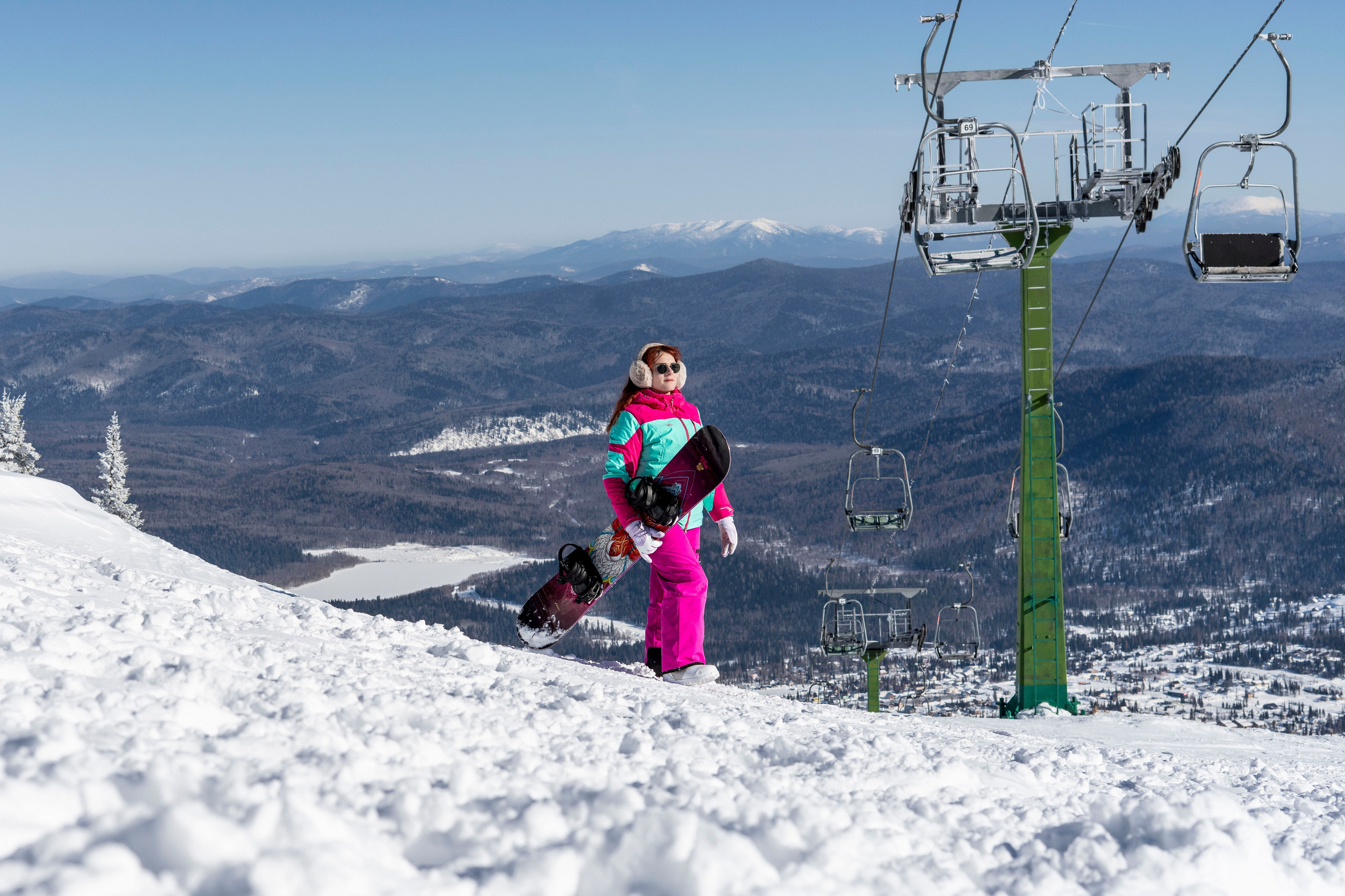 Фотосессия на вершине. Анастасия Паршукова — фотограф Шерегеш Новосибирск