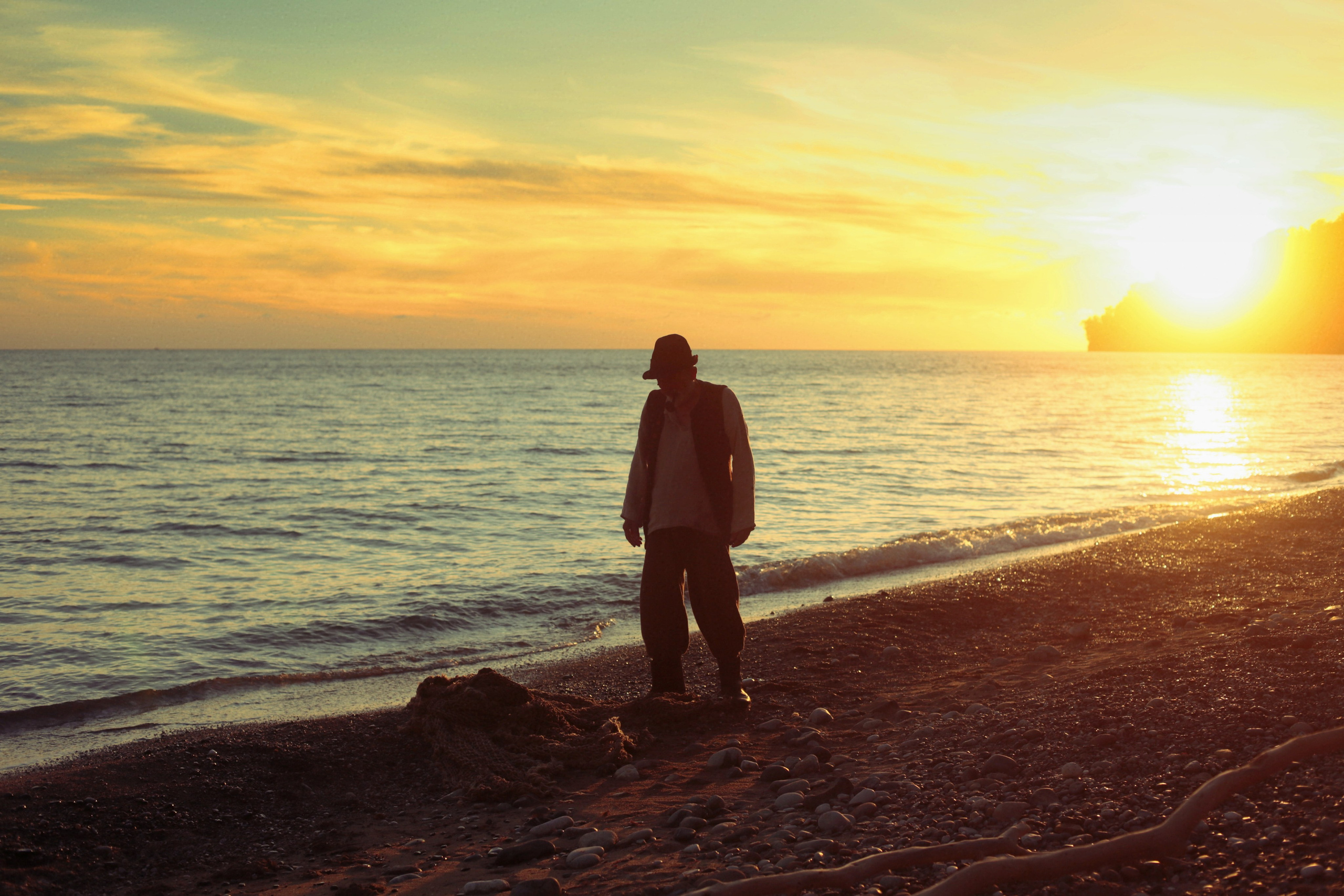 Кинематографическая съемка. Старик и дети. Ekaterina Beridze