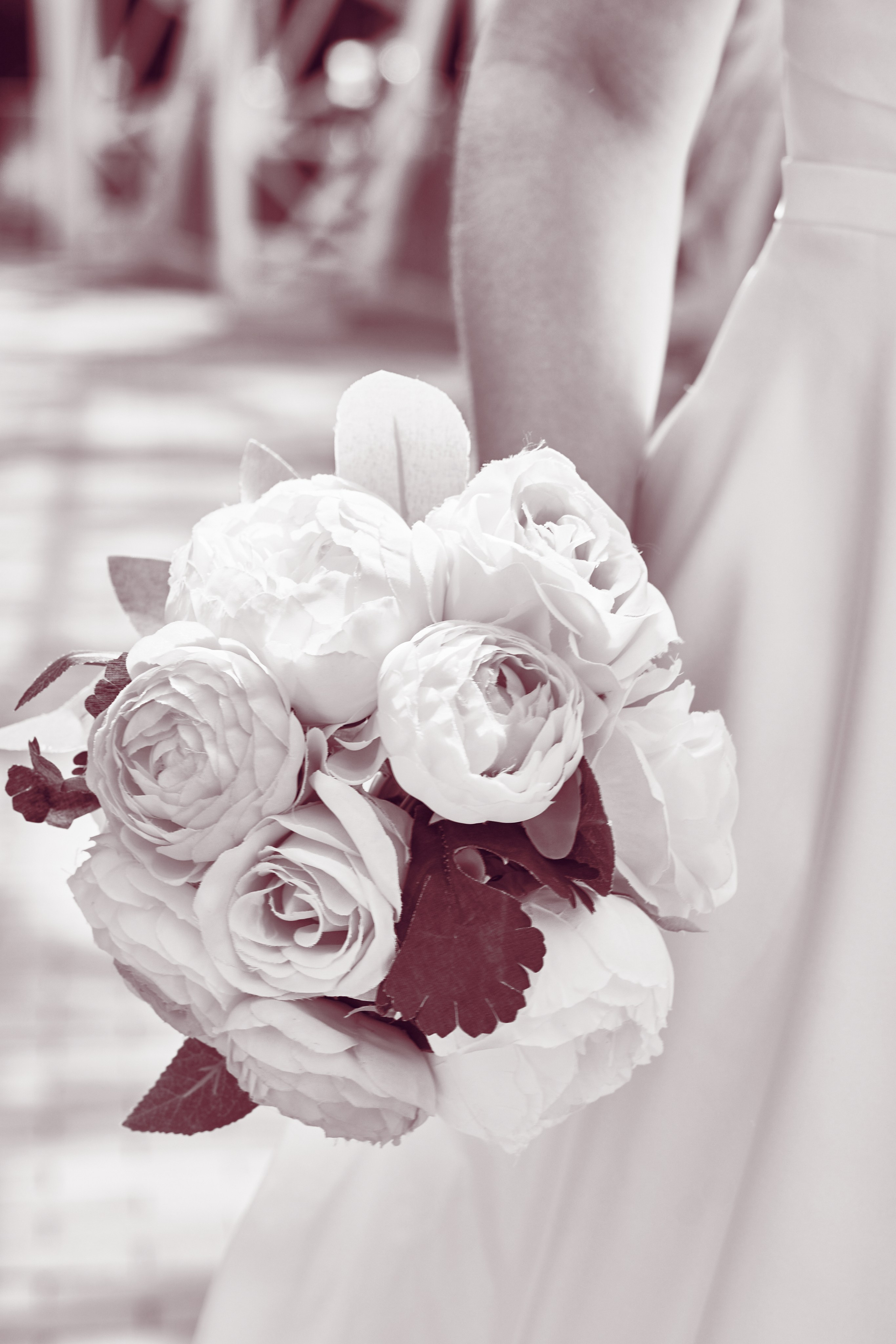 букет невесты крупным планом