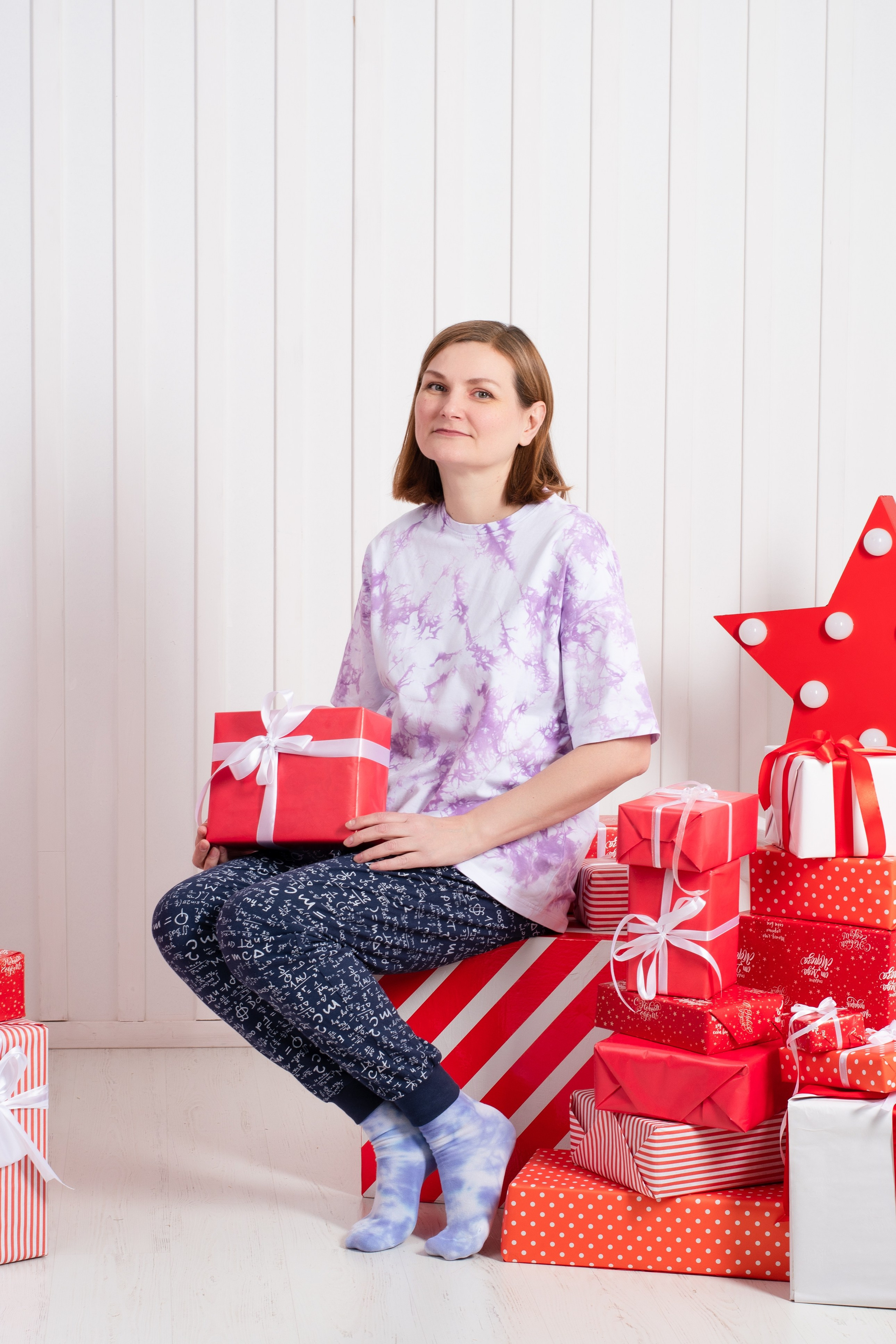 Светлана с семьей. Студийная съемка. Екатерина Бикбаева фотограф, видеограф, медиа-продюсер