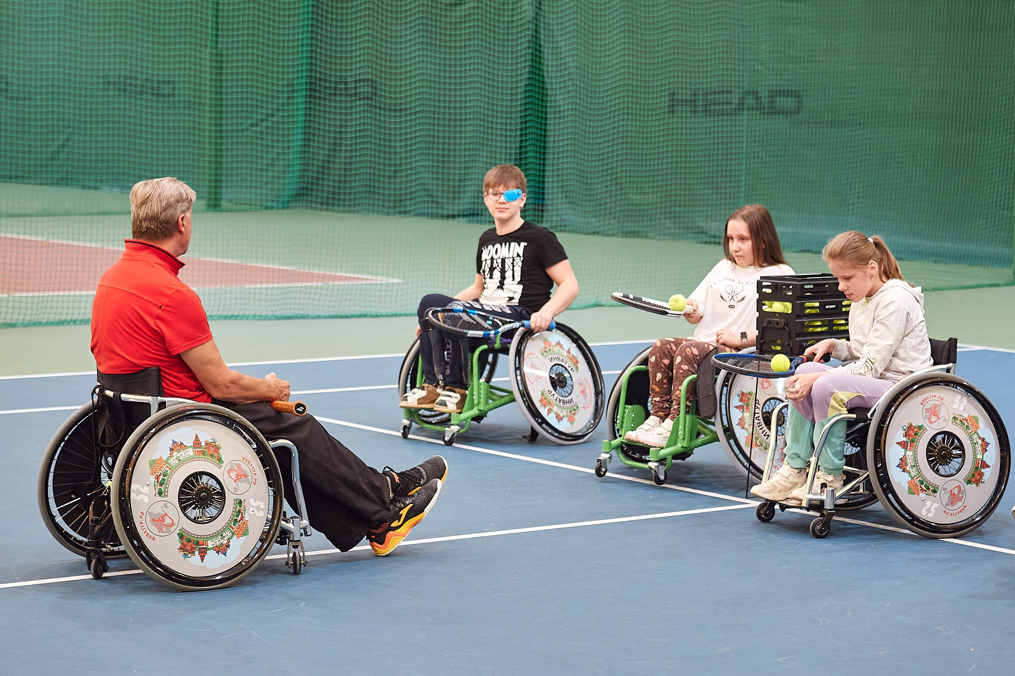 Тренировка теннис на колясках / АНО «Второе дыхание». Антон Артюшин, портретный фотограф. Москва