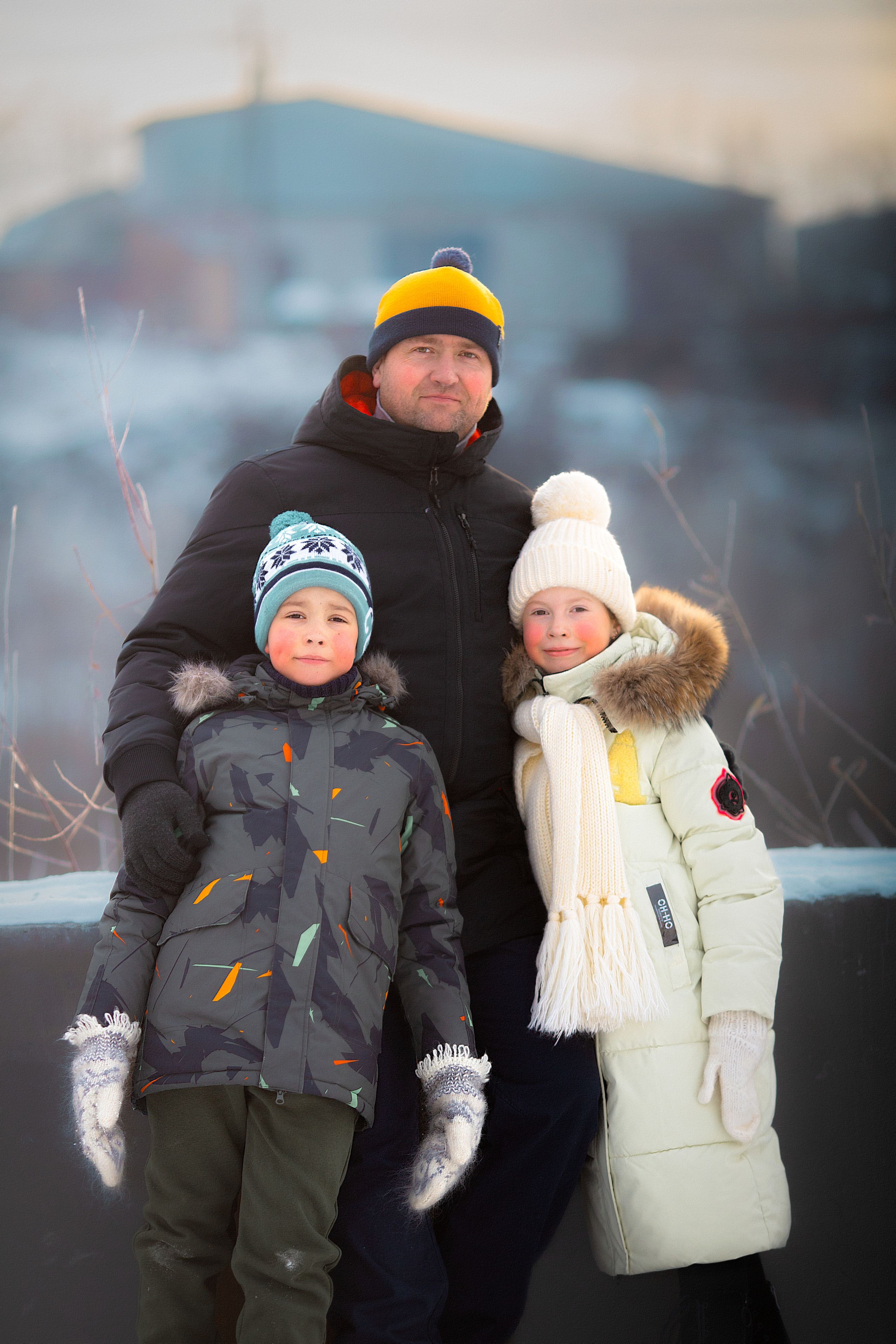 Семья Прокопьевых зима 2022. Фотограф в Москве Оксана Цехмистер