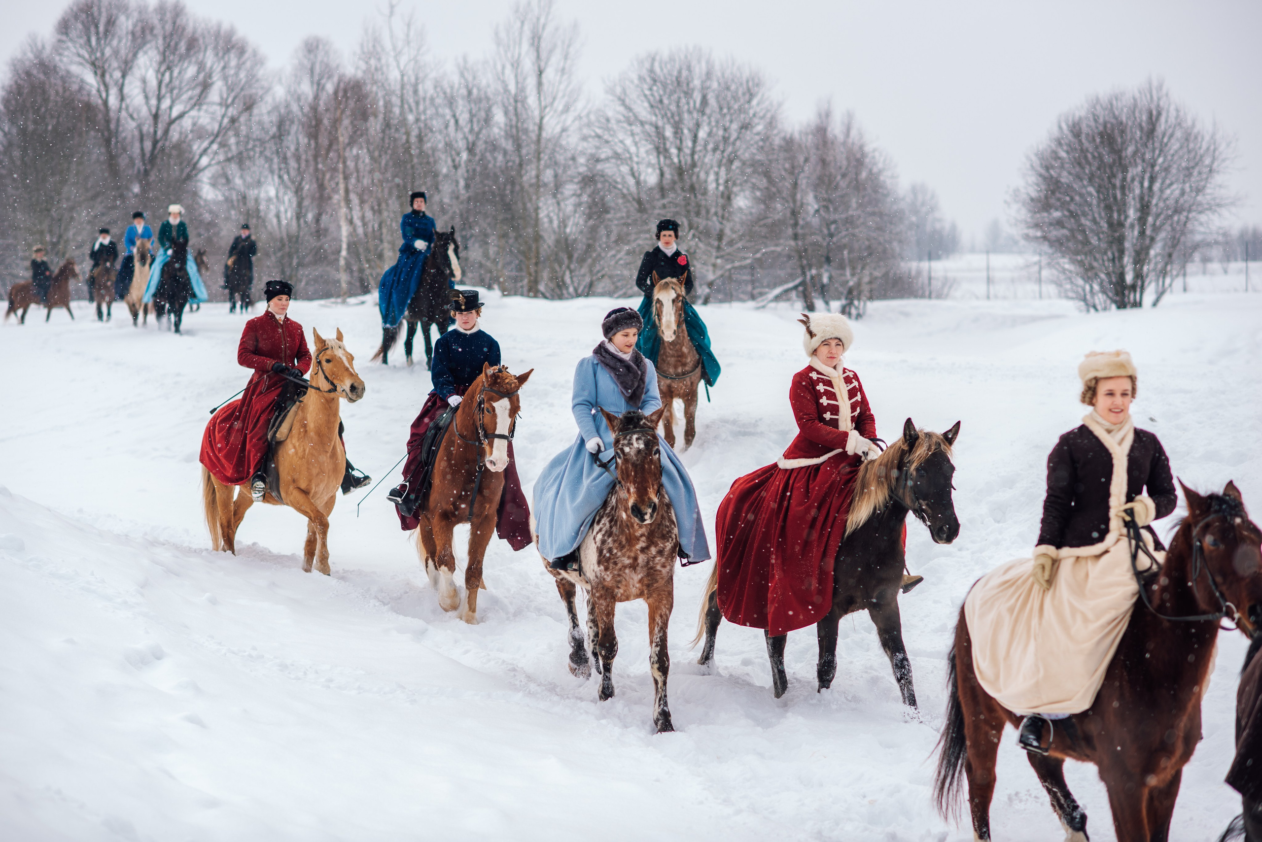 Зимняя парфорсная охота. Фотограф Диана Вальтер