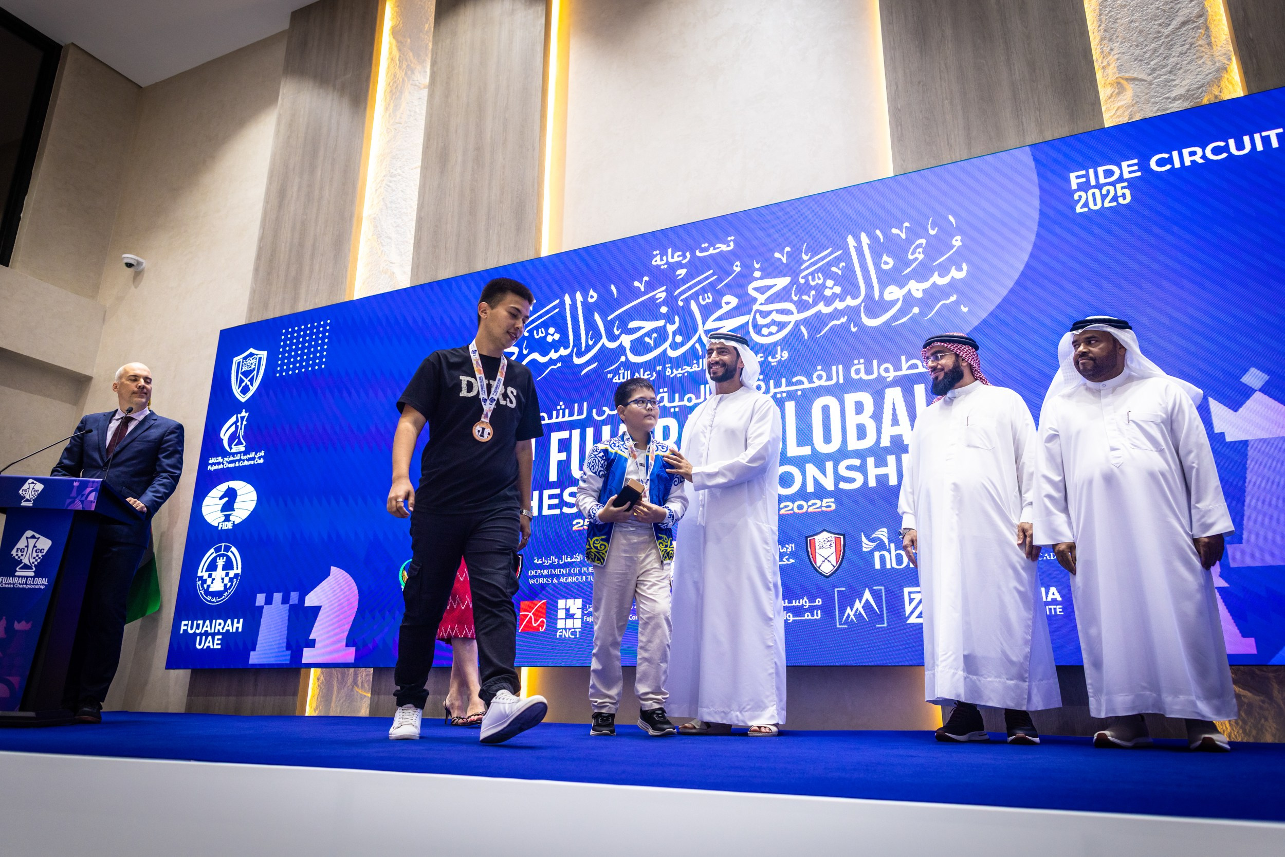 2025.09.01 1st. FUJAIRAH GLOBAL Chess Championship — Closing Ceremony. Фотограф Анна Штурман (репортажная съёмка любых событий и мероприятий) Anna Shtourman photographer