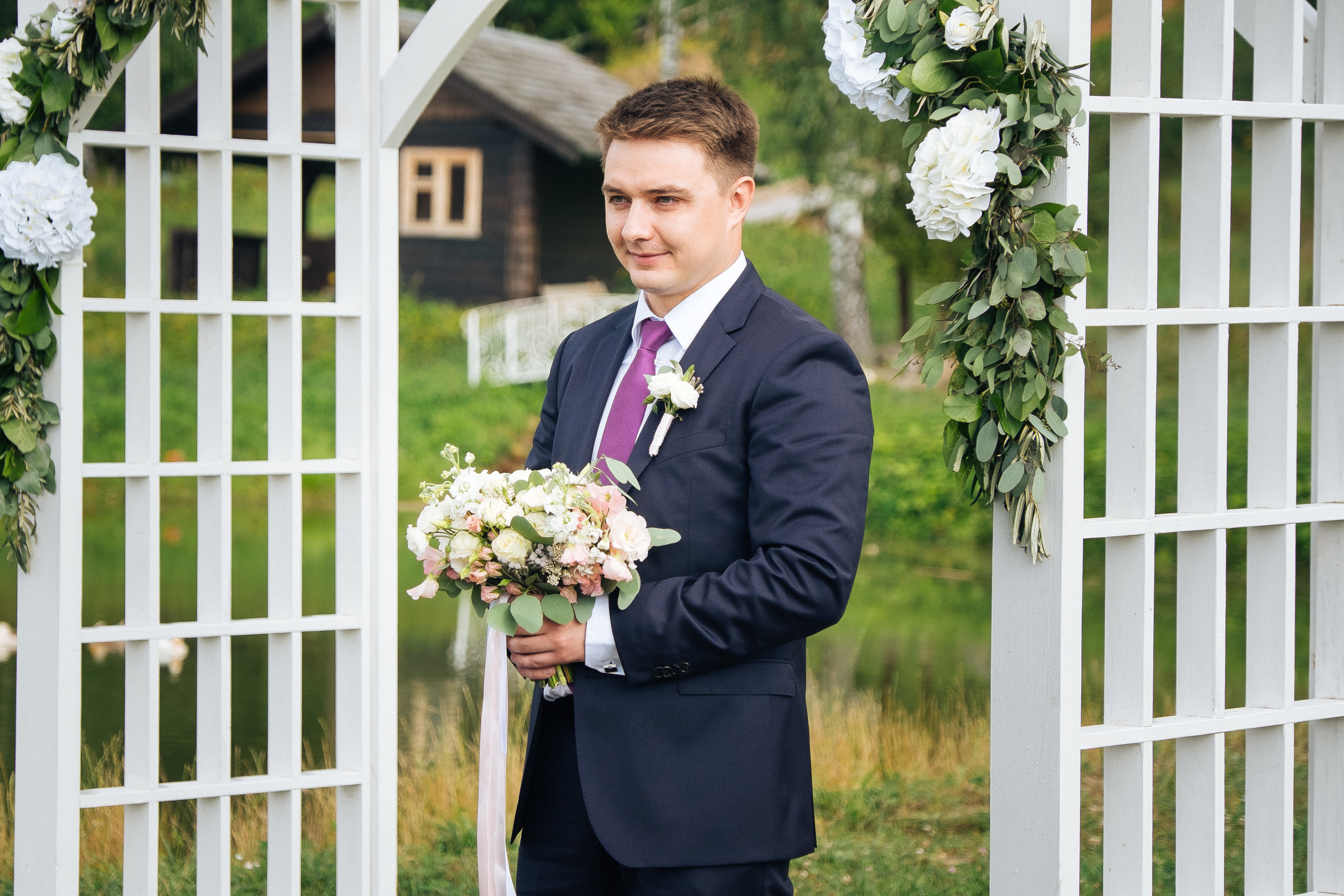 Екатерина и Антон. Свадьба за городом с выездной регистрацией. Александр Чернин. Семейный и событийный фотограф