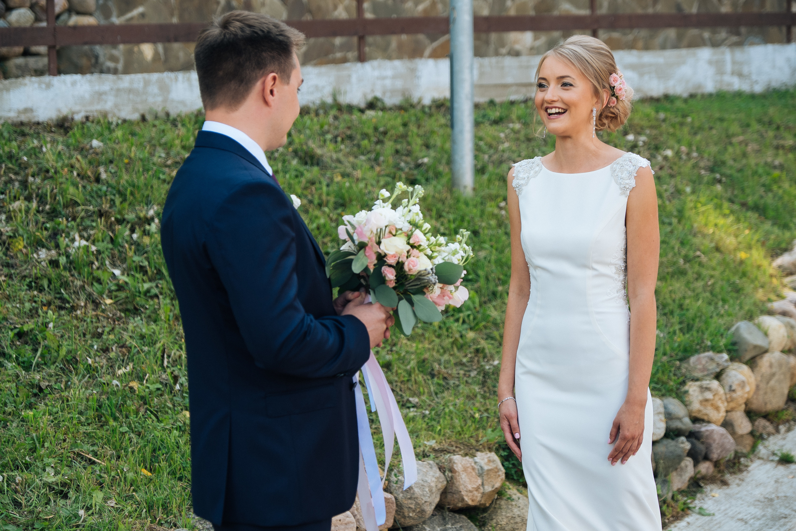 Екатерина и Антон. Свадьба за городом с выездной регистрацией. Александр Чернин. Семейный и событийный фотограф