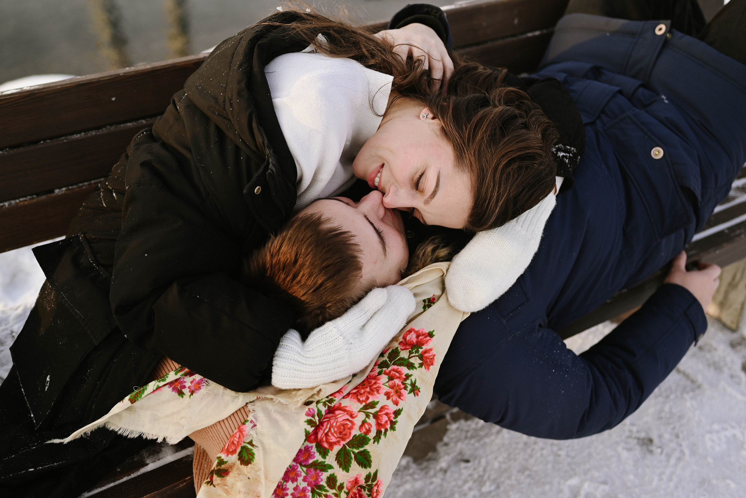 Катя и Саша. Морозное LoveStory. Фотограф Красноярск Базуев Марк