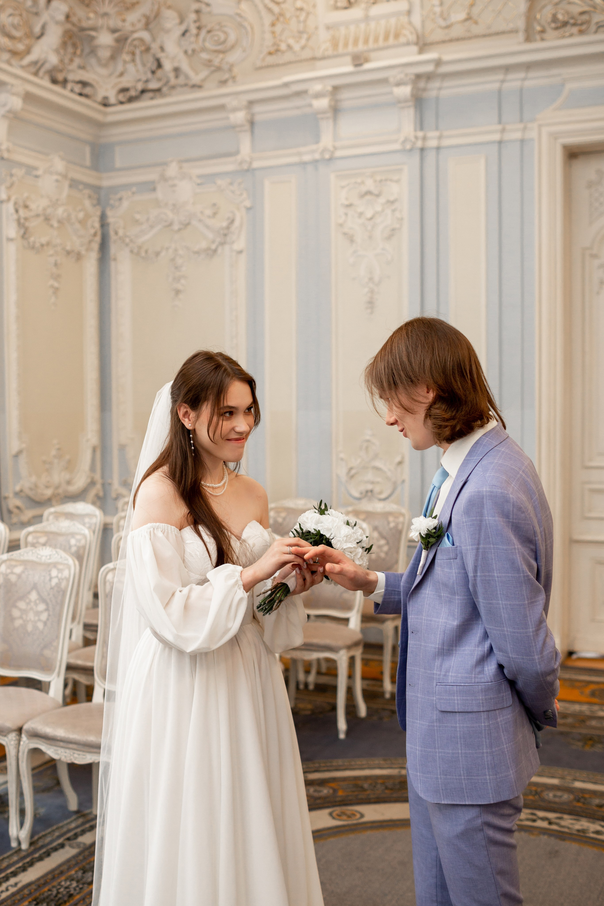 Свадебная фотосессия во Дворце на Фурштатской. Свадебный фотограф Кирилл Белый