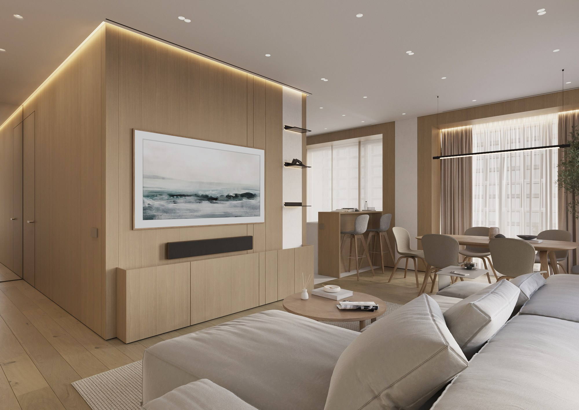 Визуализация квартиры в Prime Park. 3D визуализатор интерьеров Ксения Жарко