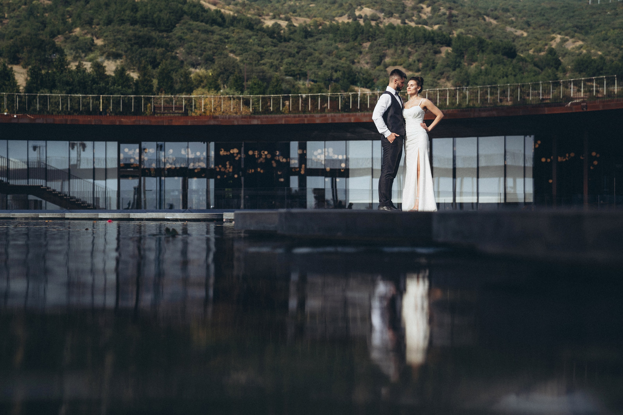 свадебная прогулка в парке