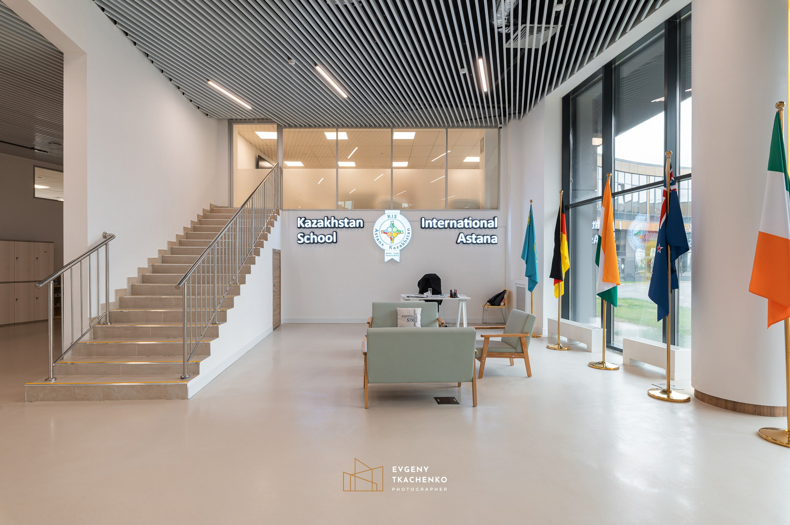 Kazakhstan International School, г. Астана. Архитектурный и интерьерный фотограф в Казахстане
