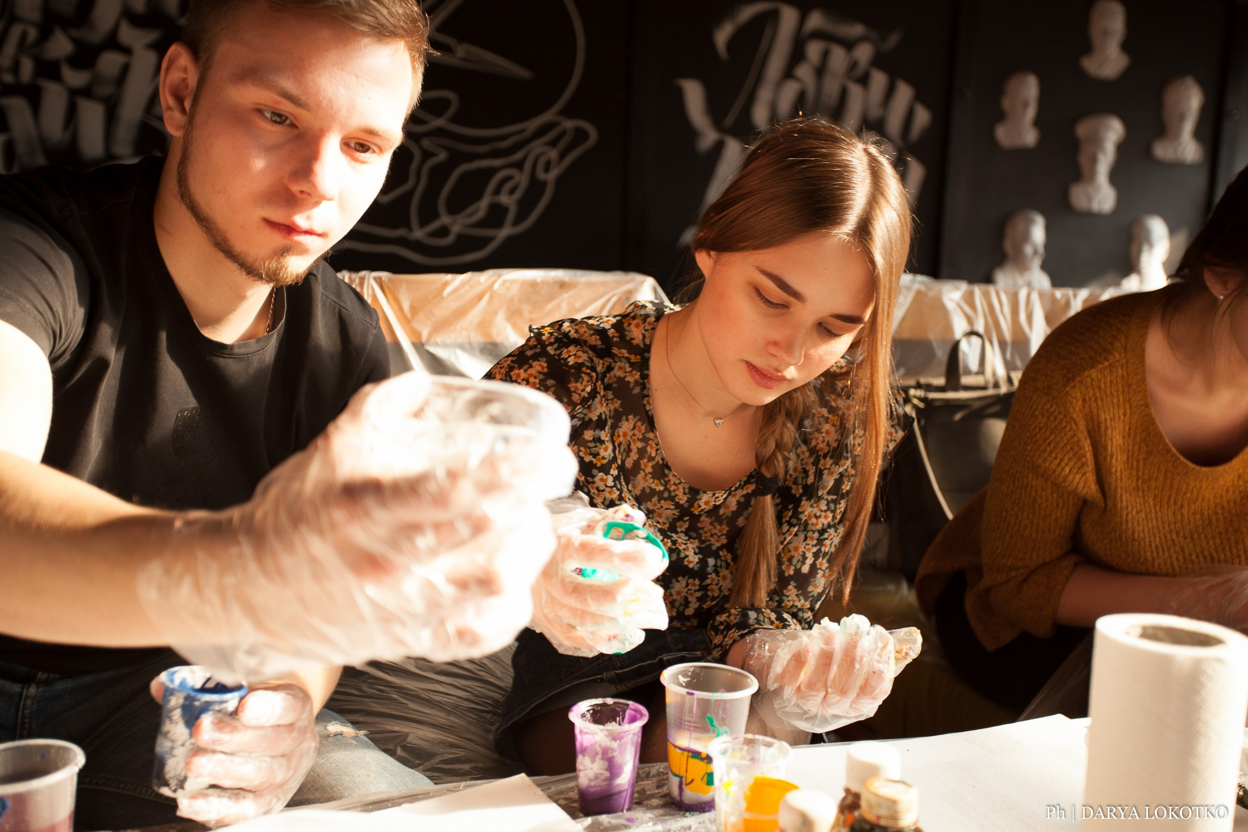 Мастер класс Fluid Art. Фотограф Дарья Локотко в Красноярске