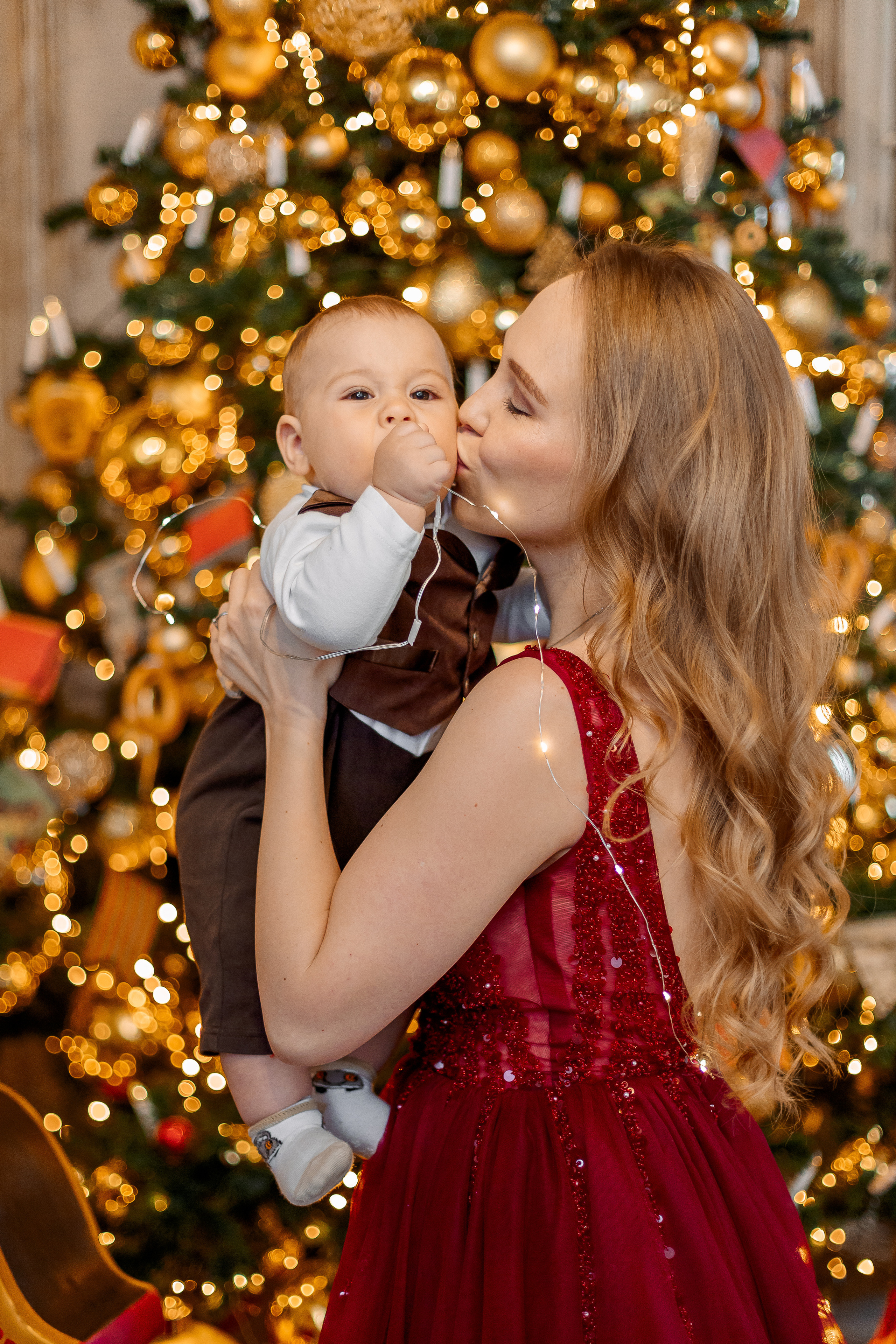 Новогодние съемки в студии