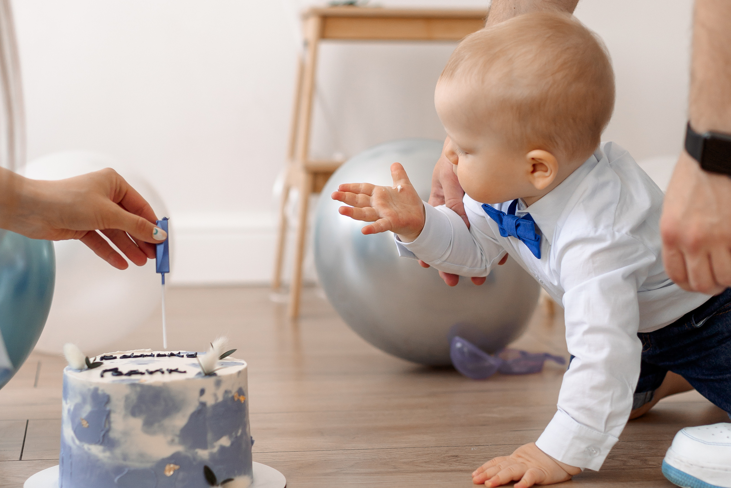 Первый тортик. Семейный Фотограф в Москве Евгения Симоненко