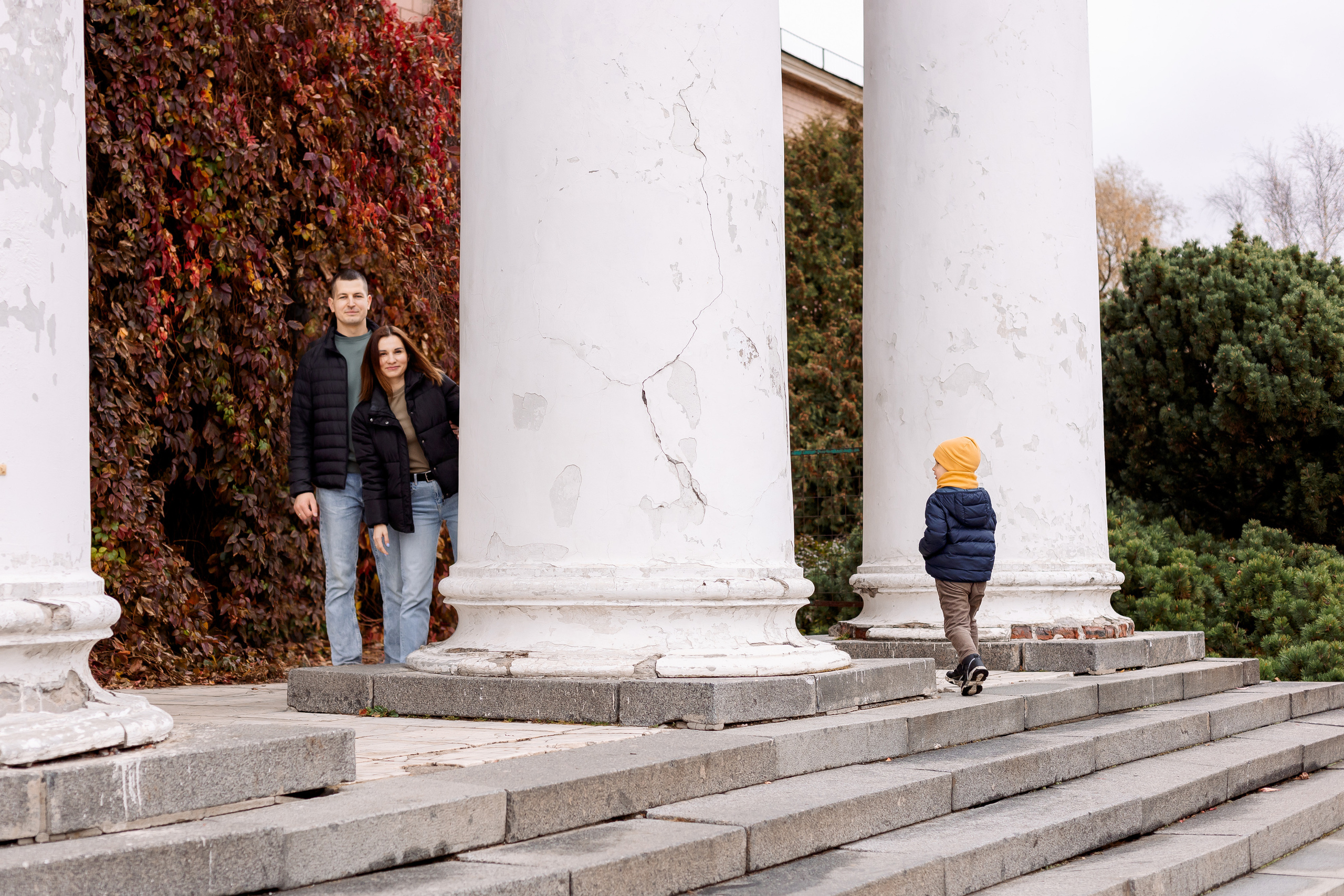 Семейная прогулка в Ботаническом саду. Семейный Фотограф в Москве Евгения Симоненко
