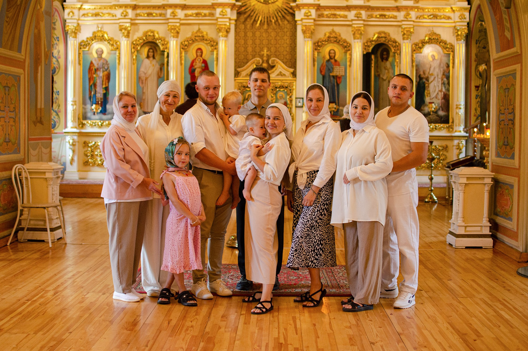 Съёмка крещение. Фотограф Томск Елизавета Фролова