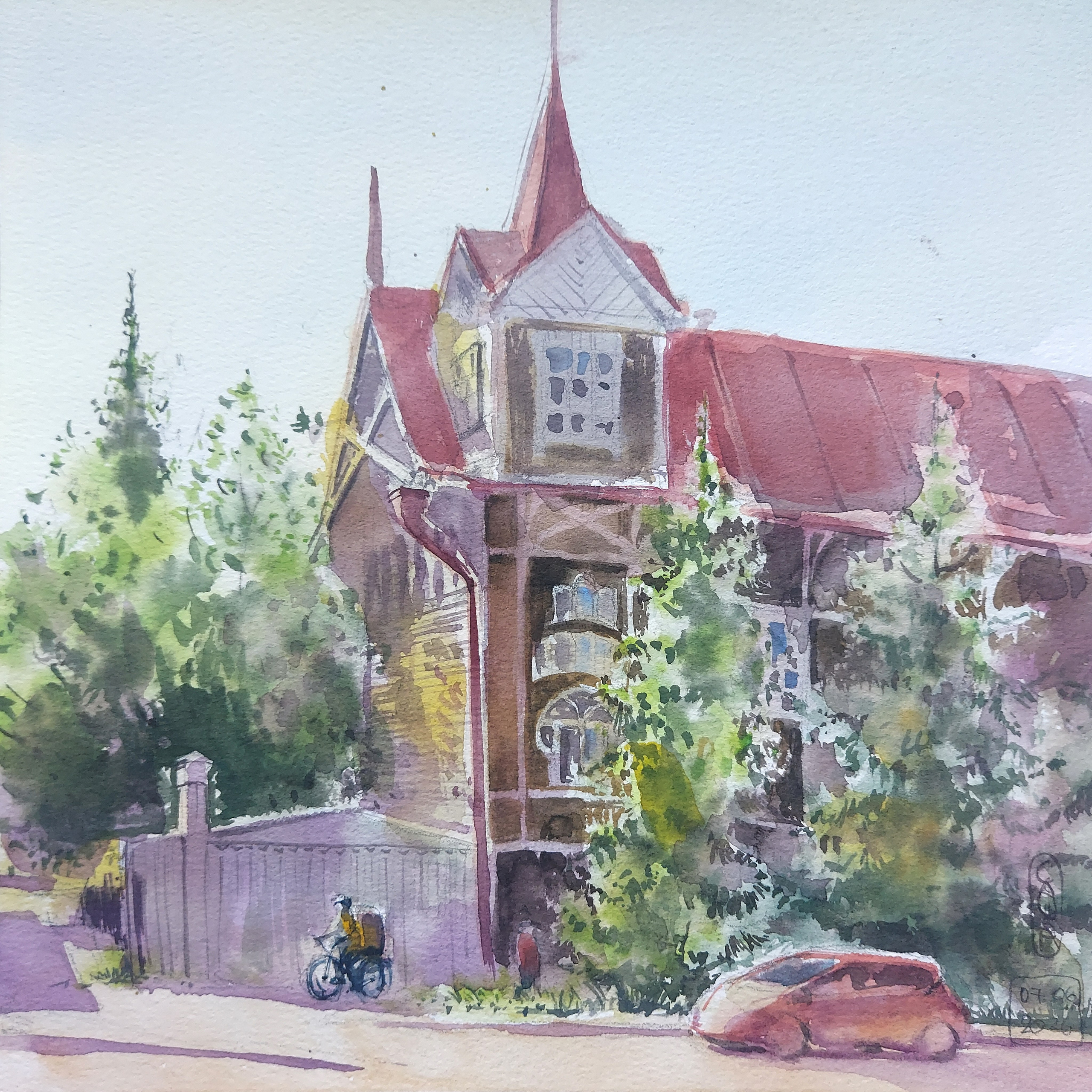 The Spired House at Kuznetsova st.| Tomsk, Russia | June 2026 | 26 x 26 cm