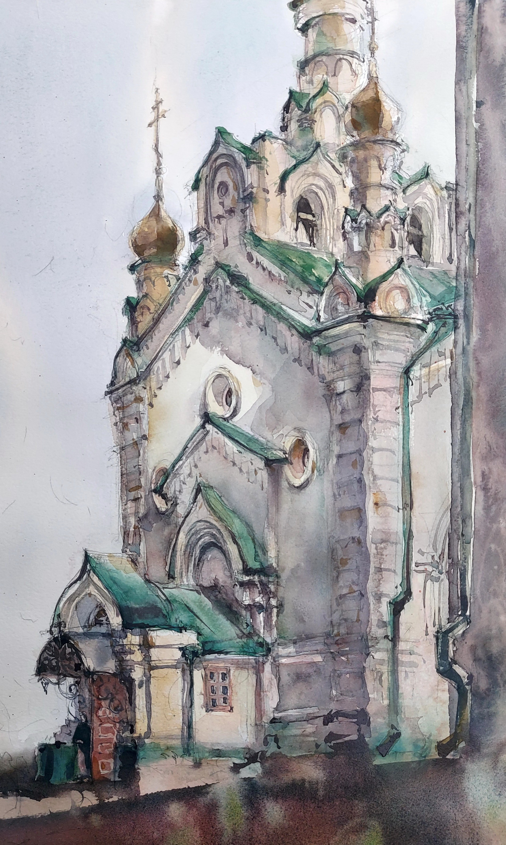 Храм св. Александра Невского | Томск | Сентябрь 2026 | 34 x 50 см