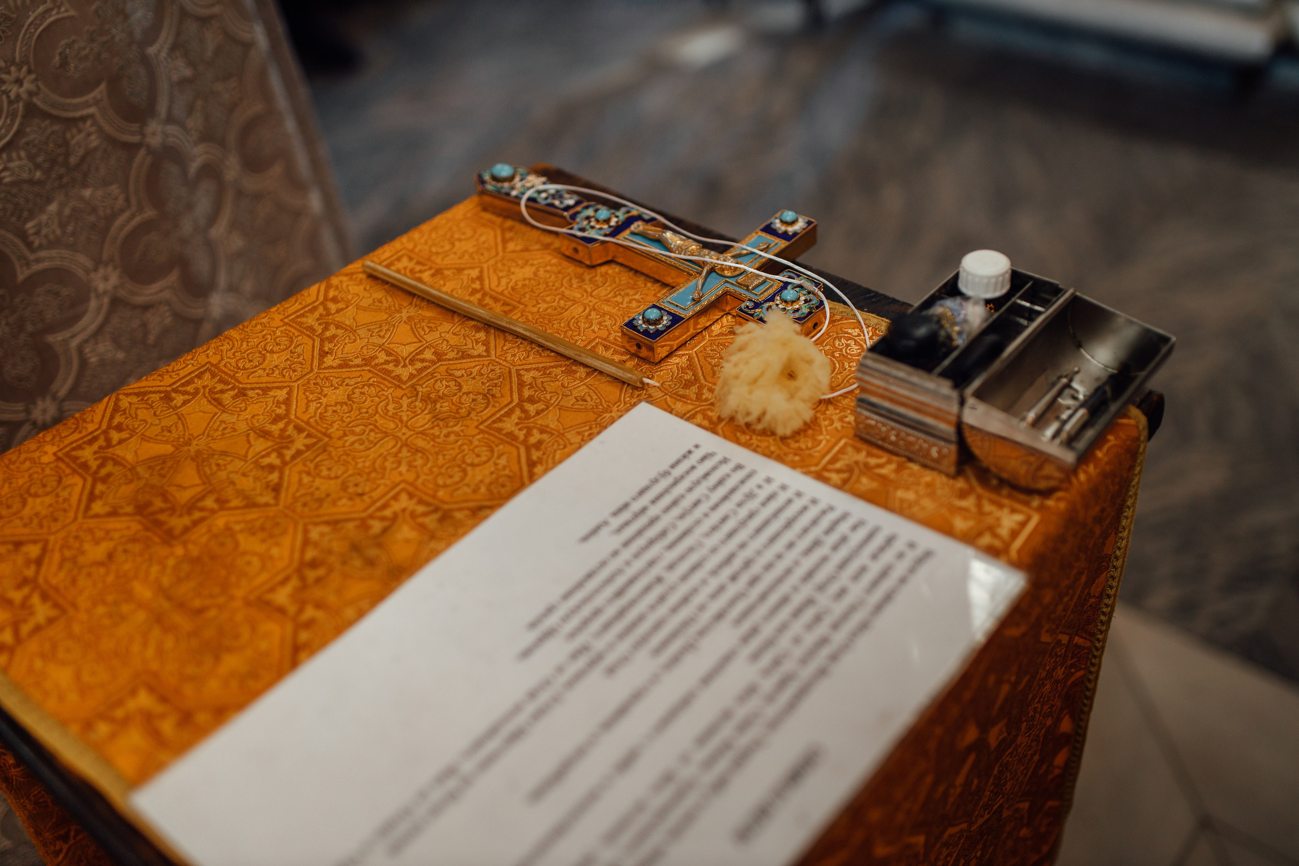 Крещение Тимура храм иконы Всех Скорбящих Радость, октябрь 2024