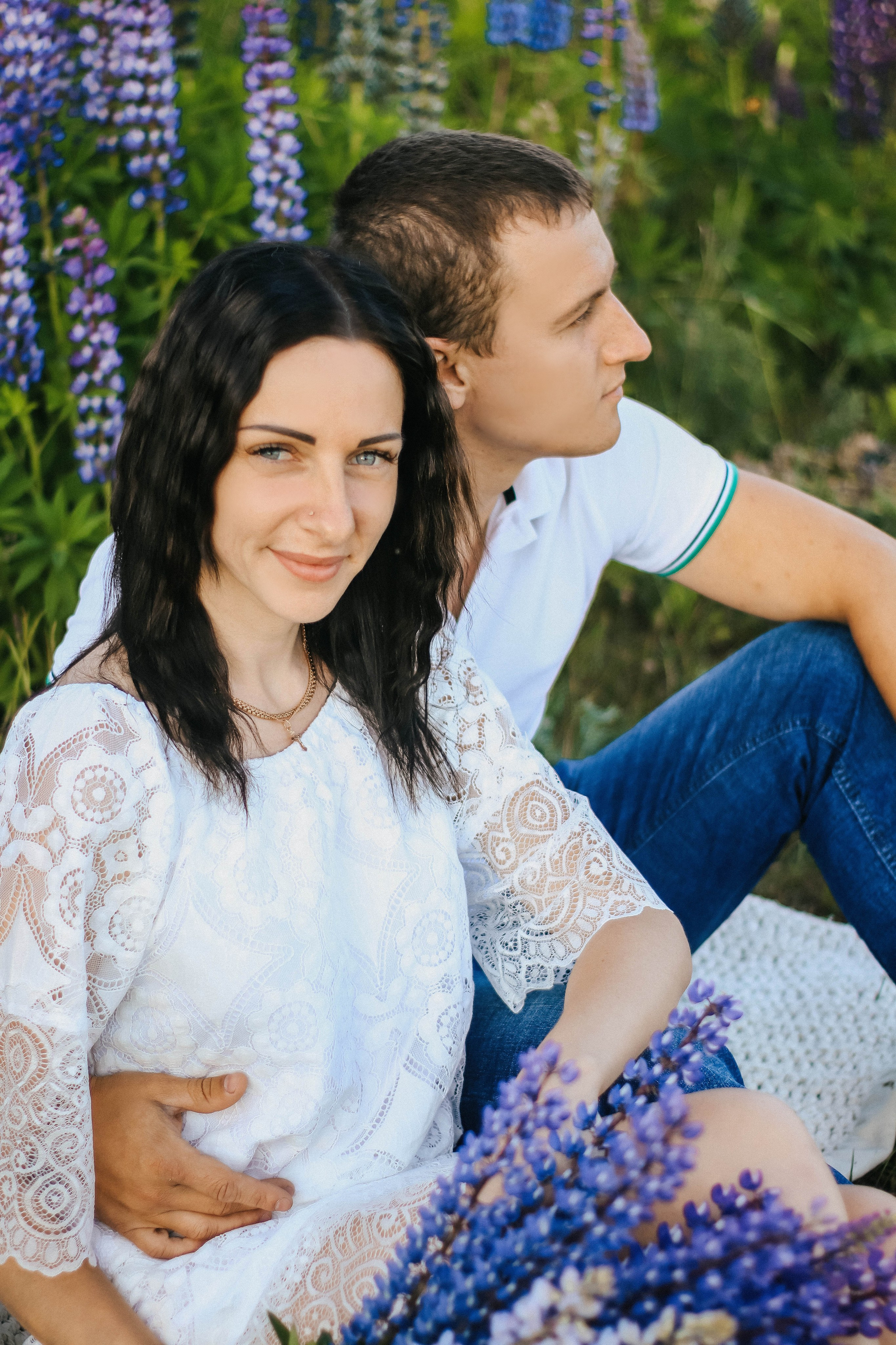 Фотосессия в люпинах. Фотограф Дарья Маташкова